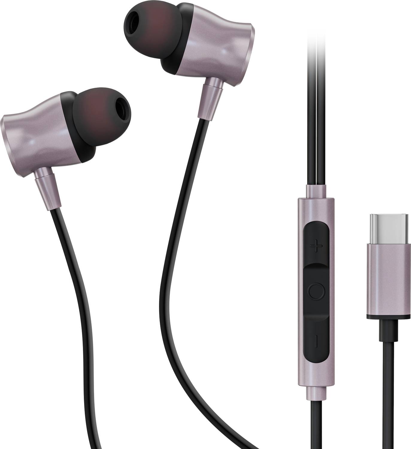 REALFIT Tech Essential Type-C Earphones Wired Headset (metallic p