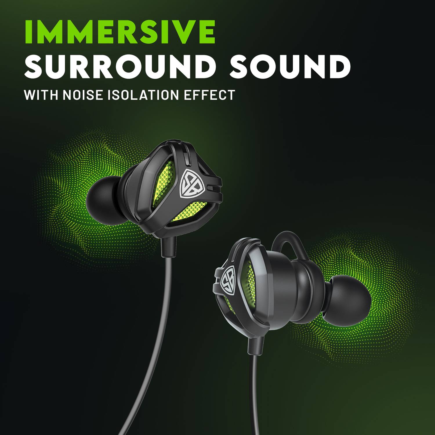 SpinBot BattleBudz C10 Type-C Wired Earphones - Image 3