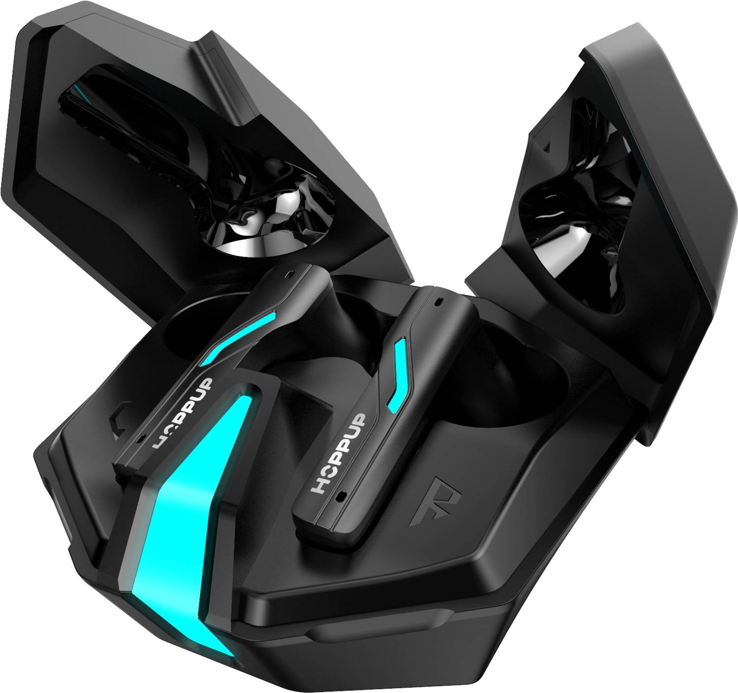 HOPPUP Xo6 Gaming Earbuds with 35MS Low Latency, RGB LED, 13MM DR