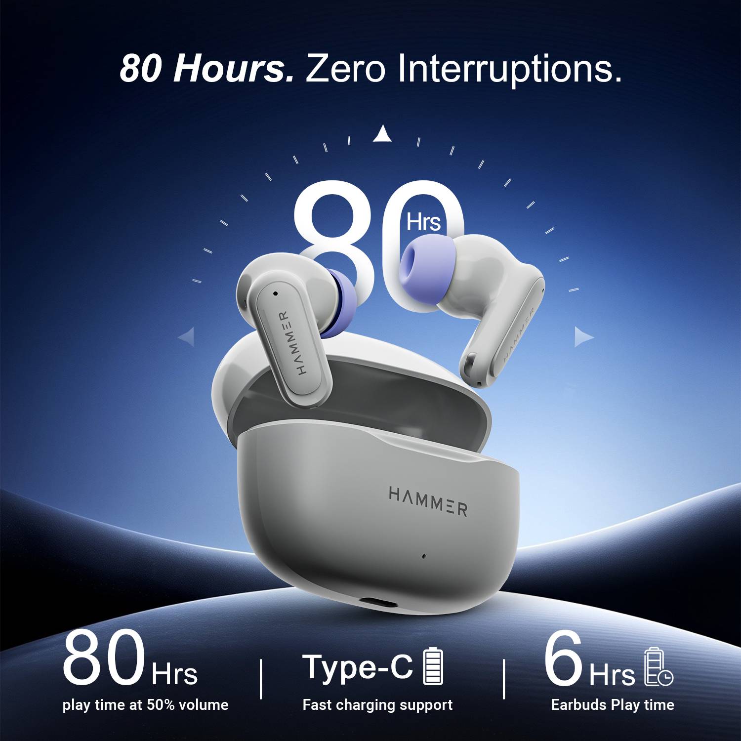 Hammer Airflow Neo Earbuds 80H Playtime - Image 4