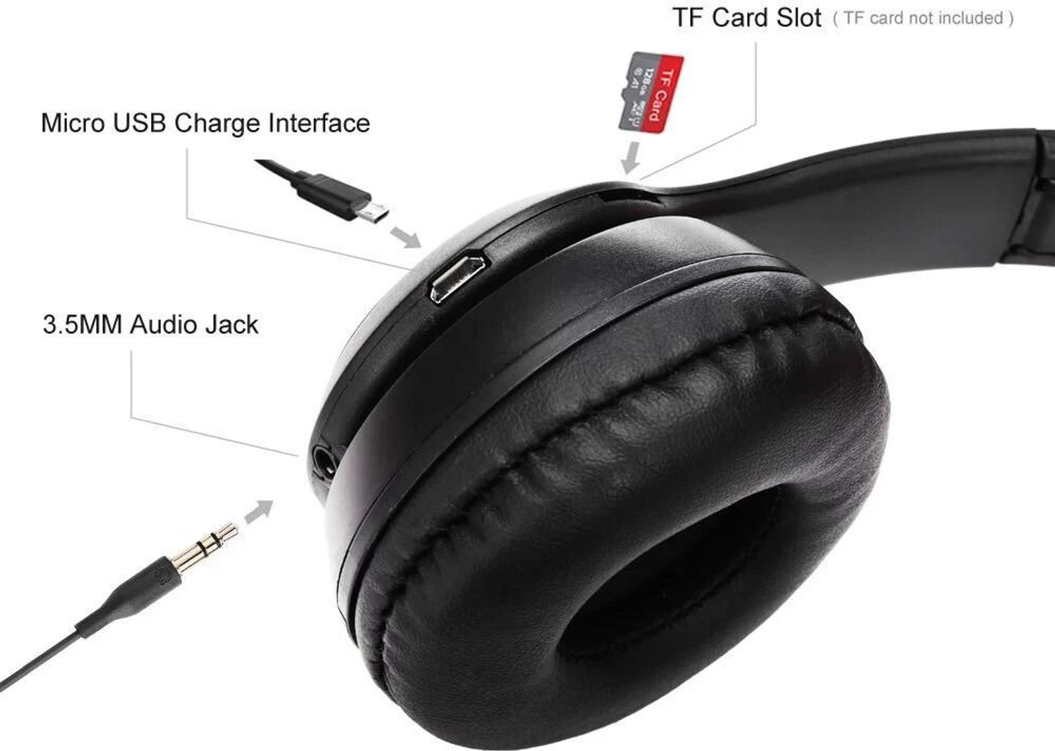 Image of footloose Branded Rock Beat Headphone Up to 12 Hours Playback, Wired Mode, V5.0 Supported Bluetooth Gaming