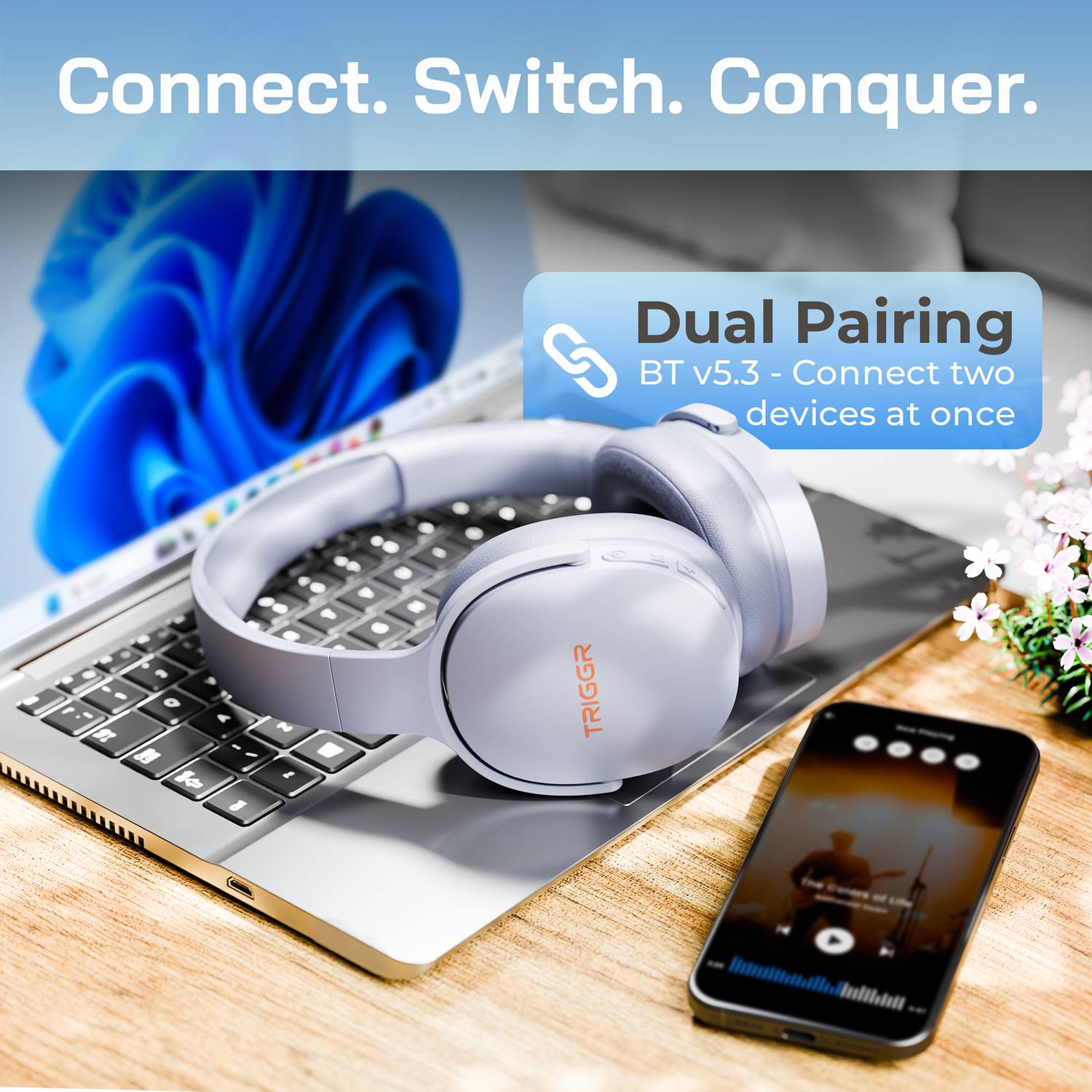 TRIGGR Trinity 2 Bluetooth Headphones - Image 3