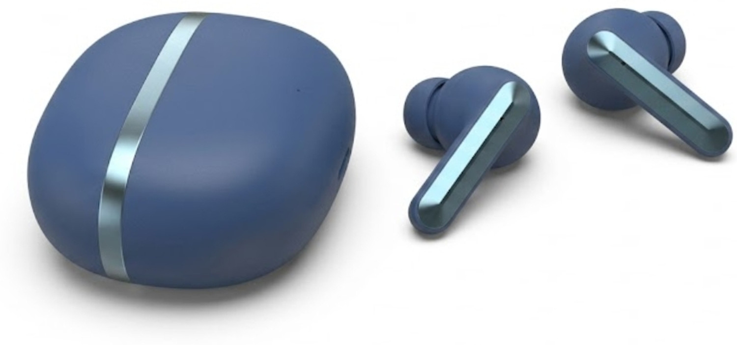 Image of ROAR Bluetooth Earbuds with Clear Music and Comfortable Fit for Work and Travel Bluetooth Headset (Blue, True Wireless)