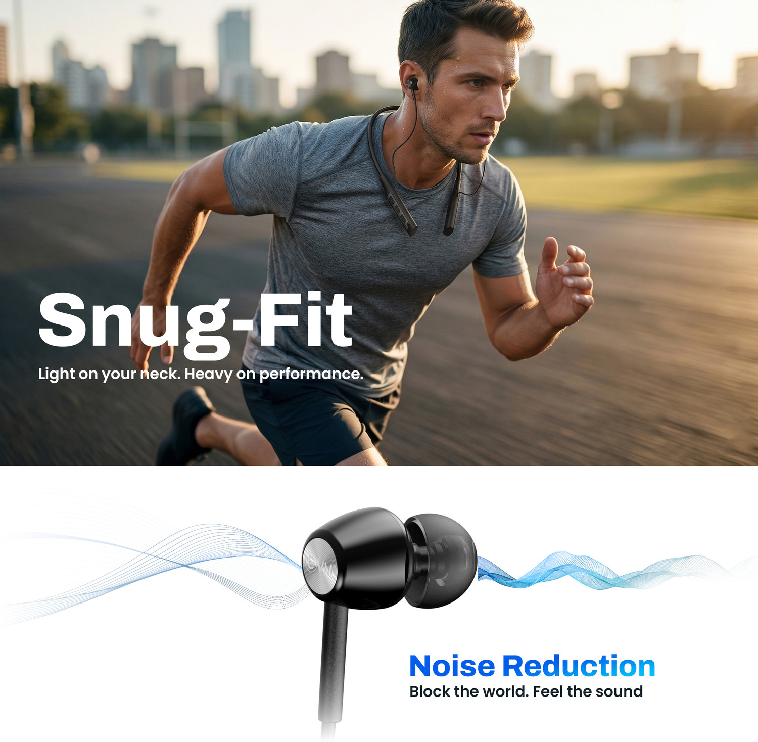 Image of EVM EnWave Headset [New Launch] 30Hrs Playtime | 10mm Drivers | Magnetic Hallswitch Bluetooth
