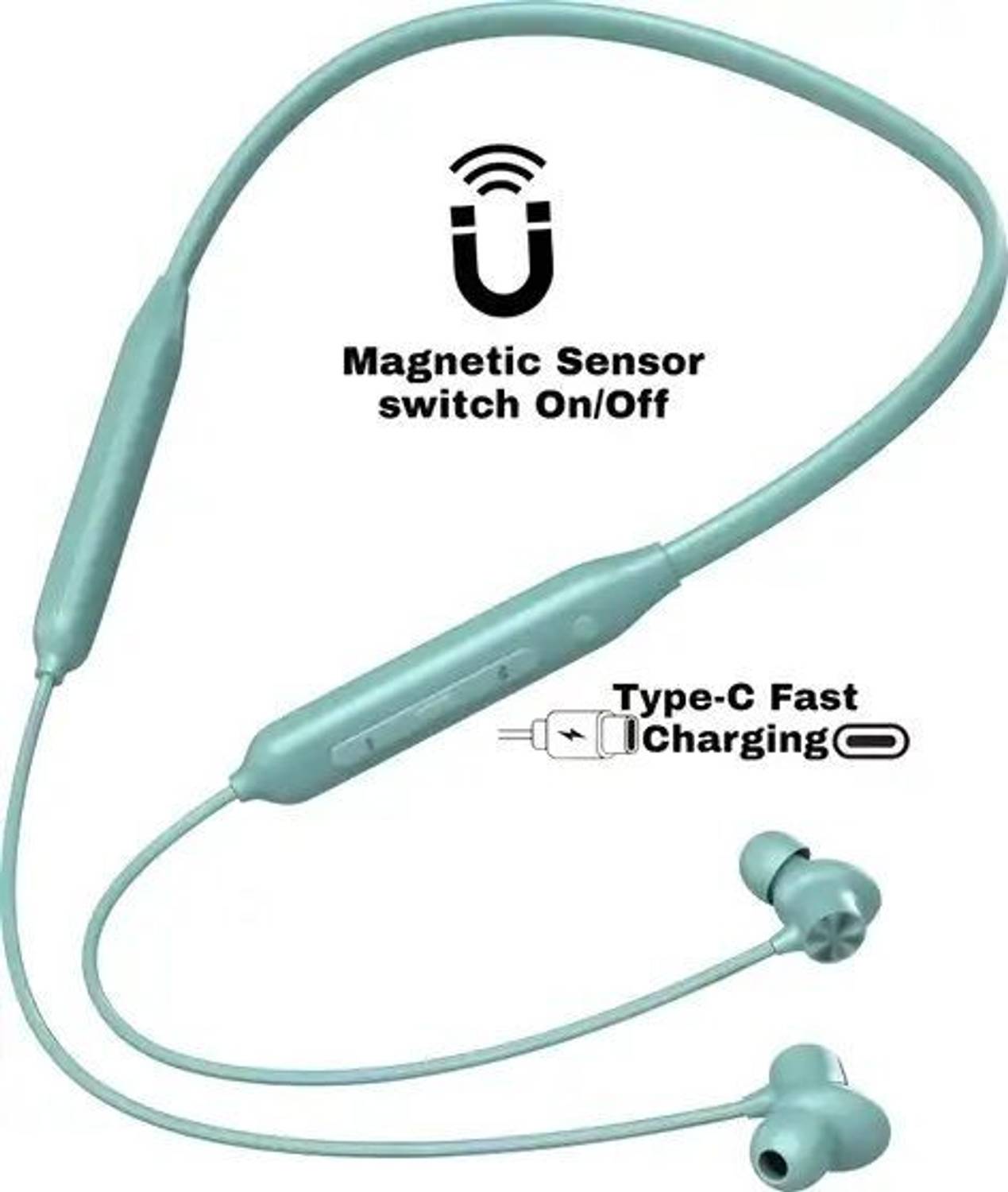 DAYNEO T60 NECKBAND 50HR BATTERY VERY GOOD BASS Bluetooth Headset