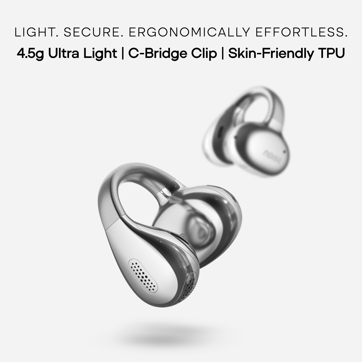 Image of Noise Air Clips Pro (2026)-50H Battery,Quad Mic ENC,360degree Spatial Audio,AI Audio Bluetooth