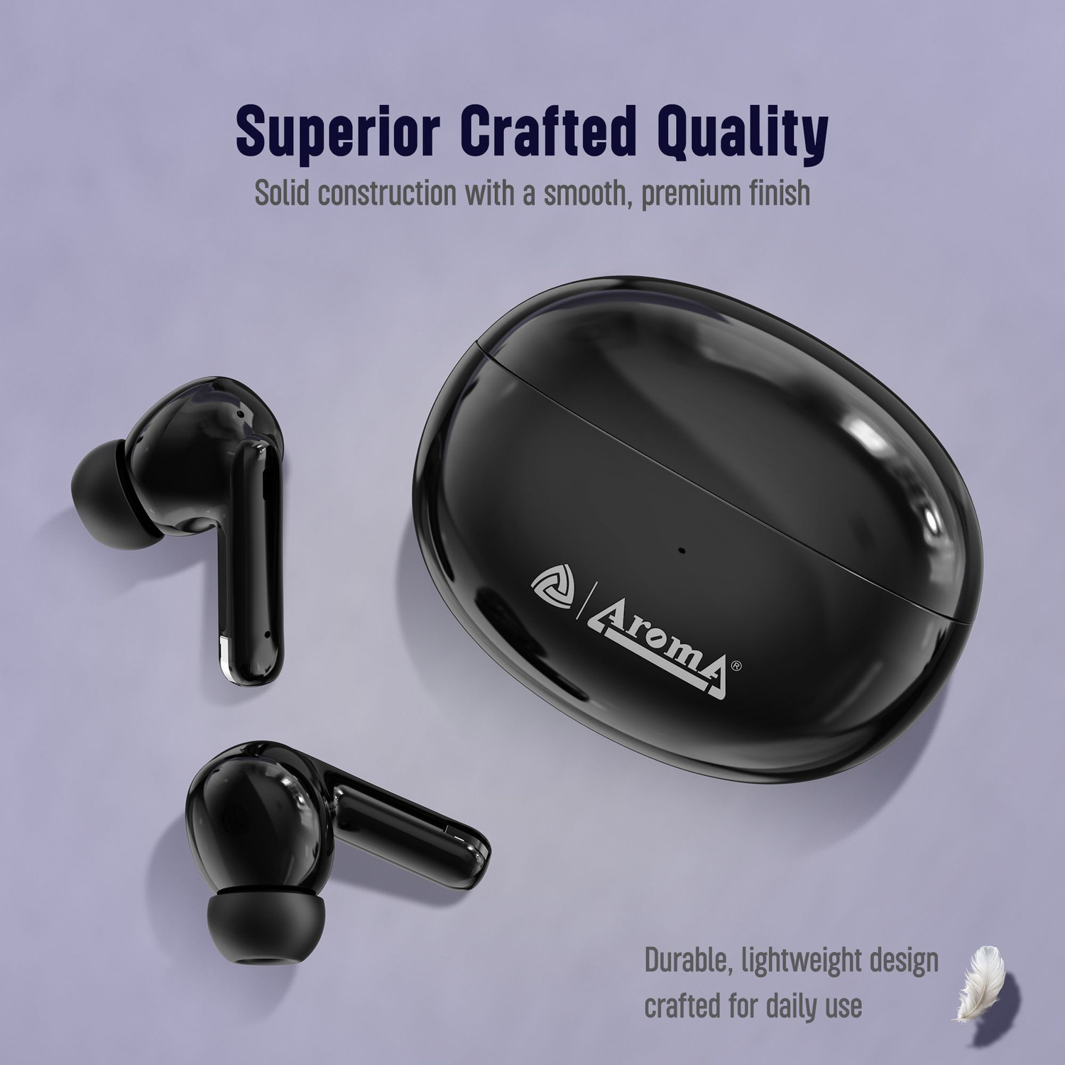 Image of Aroma NB126 Royal Upto 40 Hours Playtime*Fast Charging Dual Pairing Heavy Bass Earbuds Bluetooth