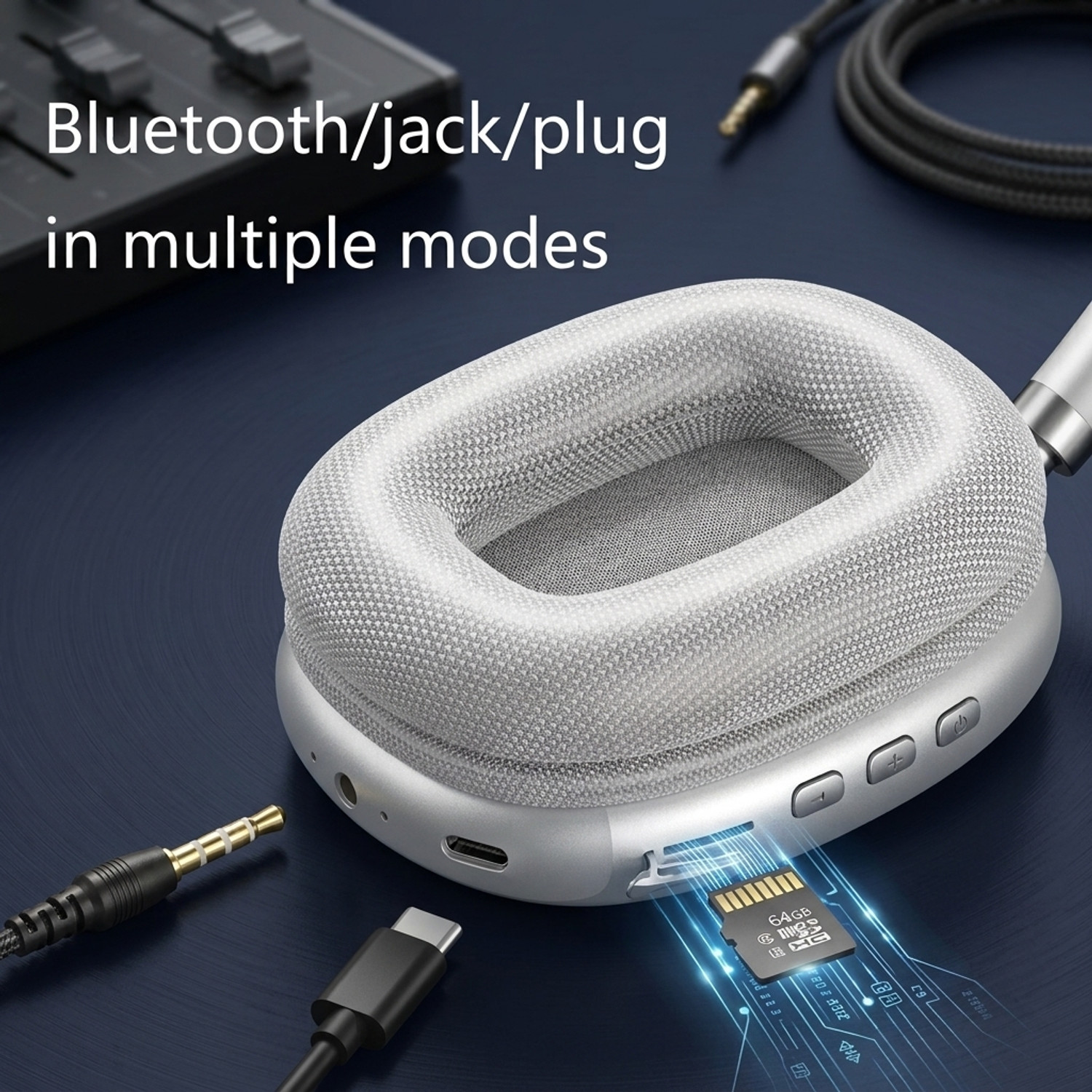 Image of ShreeVistaar Smart Wireless Headset with Built In Mic Bluetooth