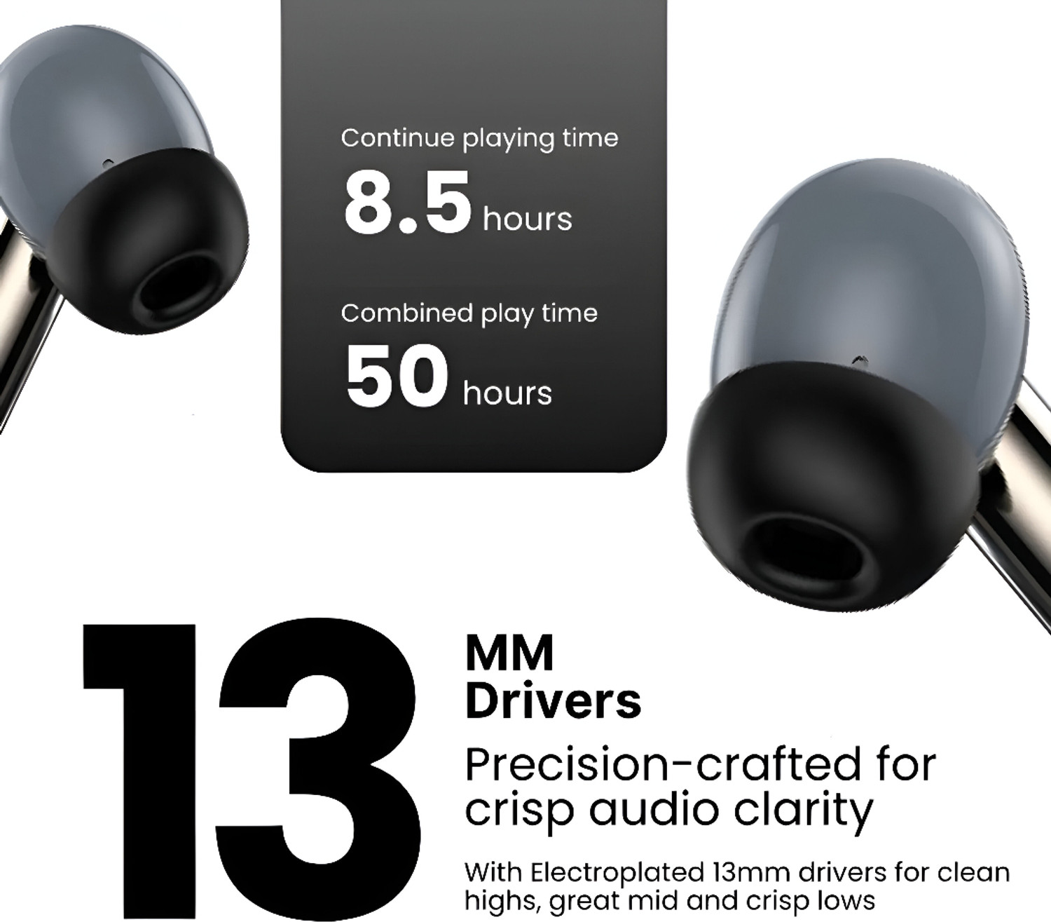 Image of Qvee QV171 TWS In-Ear Aeropods Wireless Earphone Stereo Bass 800mAh Battery Charger18 Bluetooth Gaming