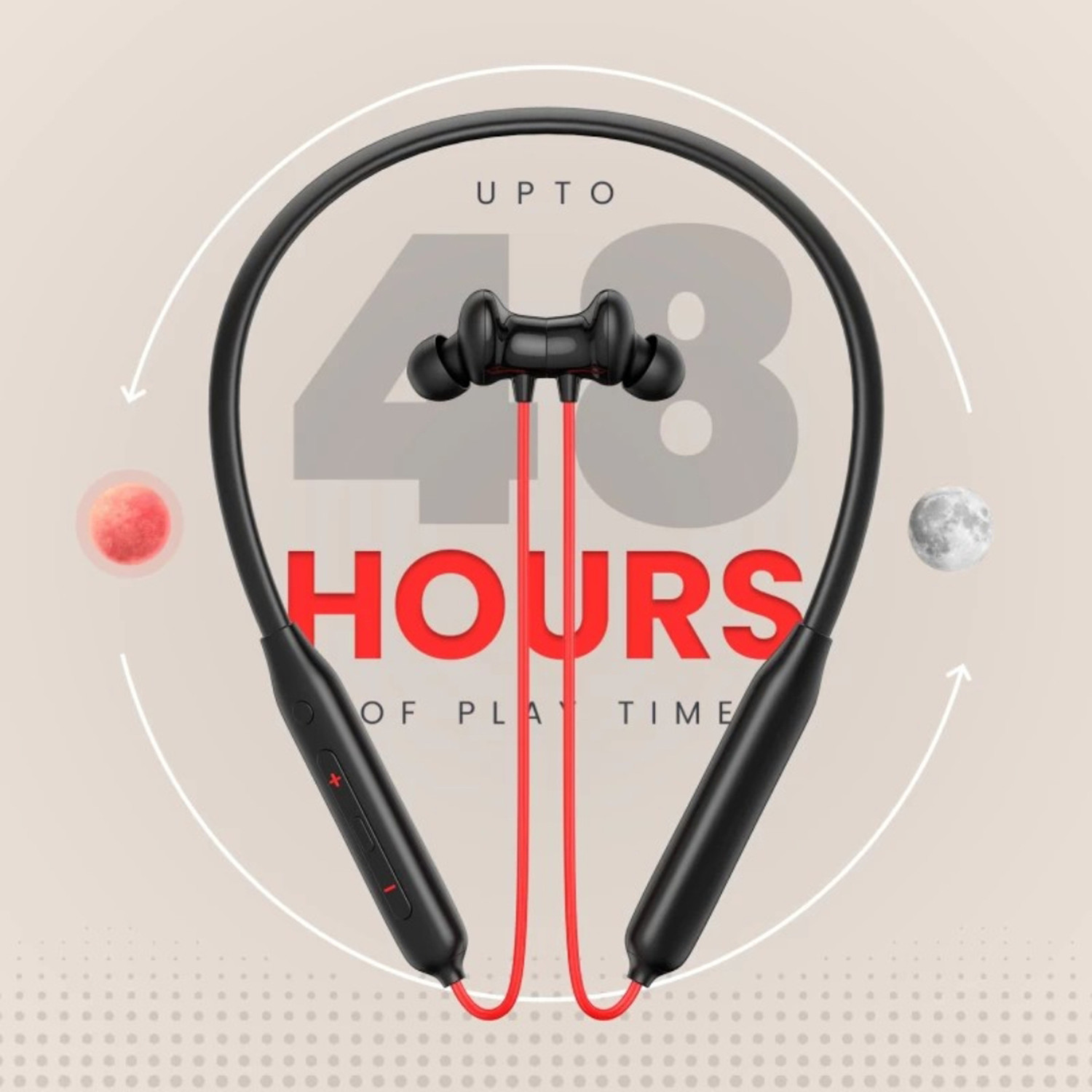 Image of Qvee Bullets Q2 - MAGNETIC POWER OFF /ON 48Hr Playtime Headphone Neckband Earphone-63 Bluetooth Gaming