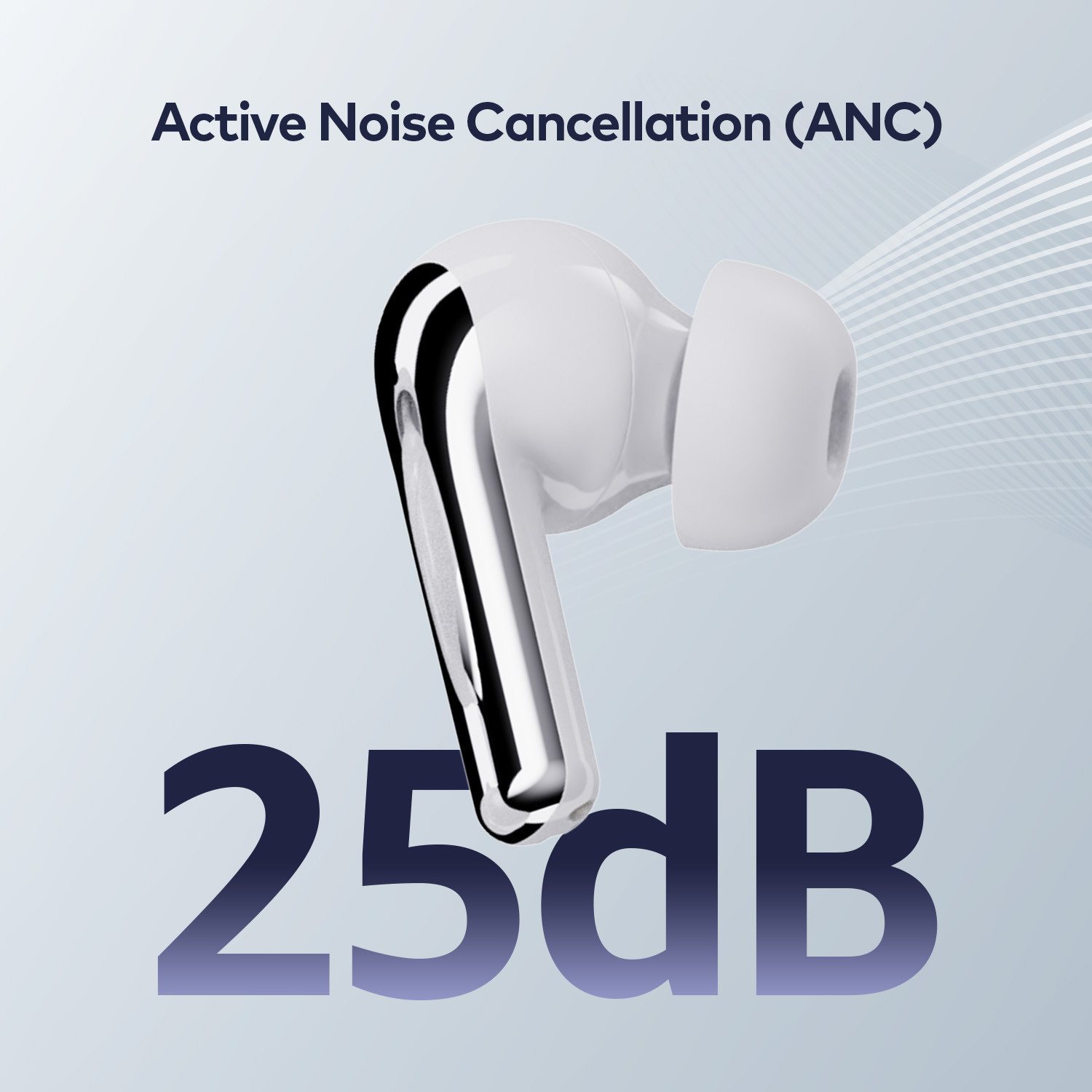 Image of itel Buds Ace ANC With 50 Hours Playtime, 25dB ANC, Fast Charging 2-Mic ENC & IPX5 Bluetooth