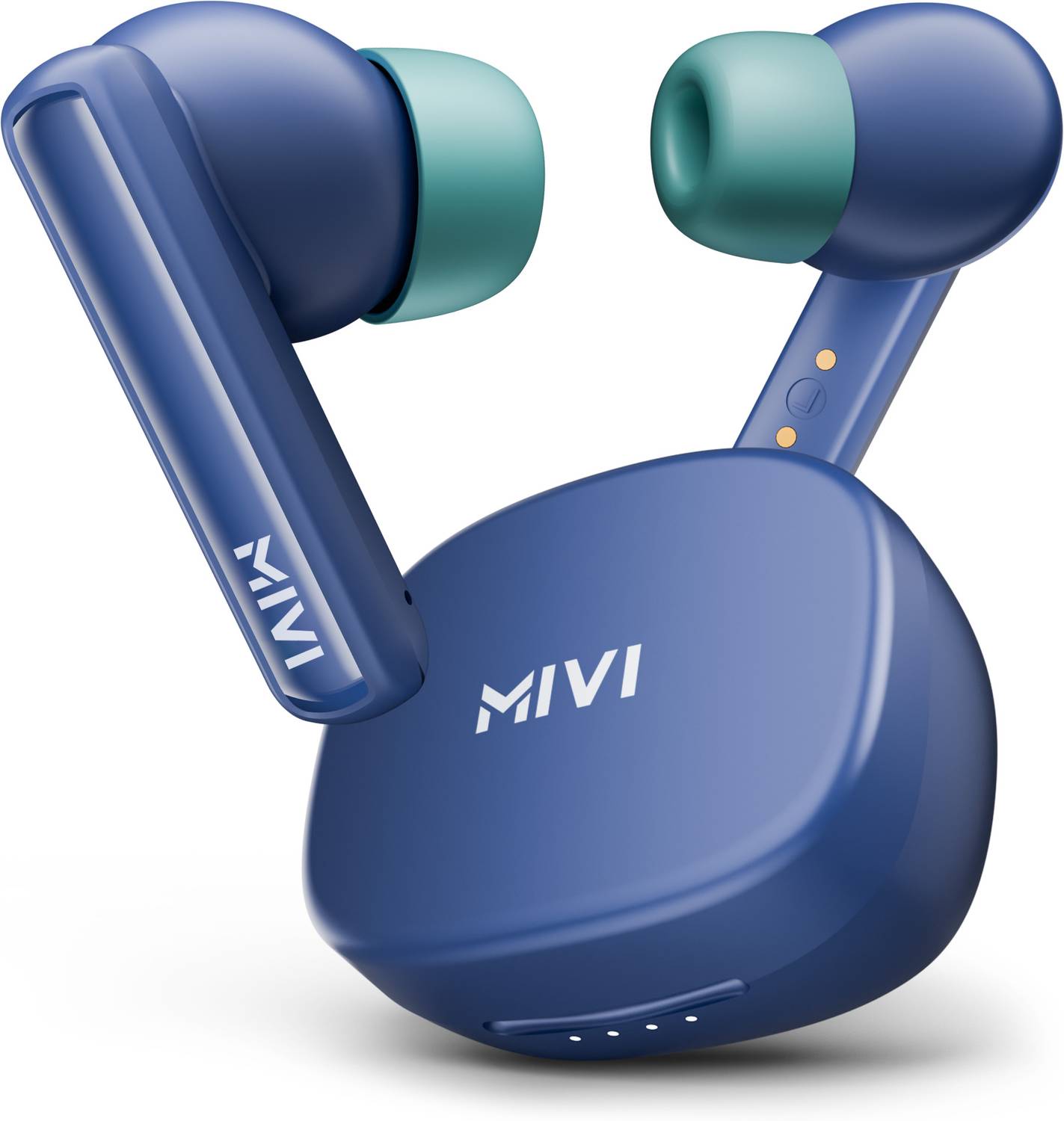Mivi Duopods B1 (Just Launched)45Hrs Playtime, AI ENC for HD Call, Fast Charging, 5.3 Bluetooth
