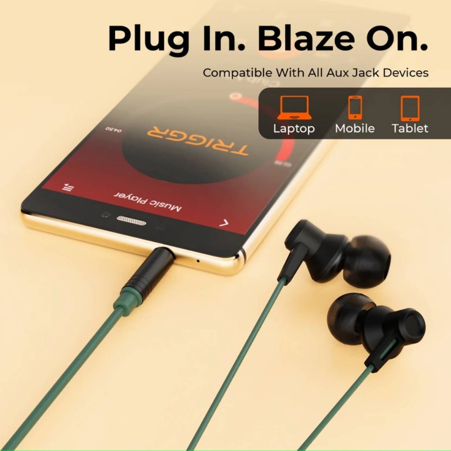 RD Telinet 3.5mm Jack Wired Earphones - Image 4