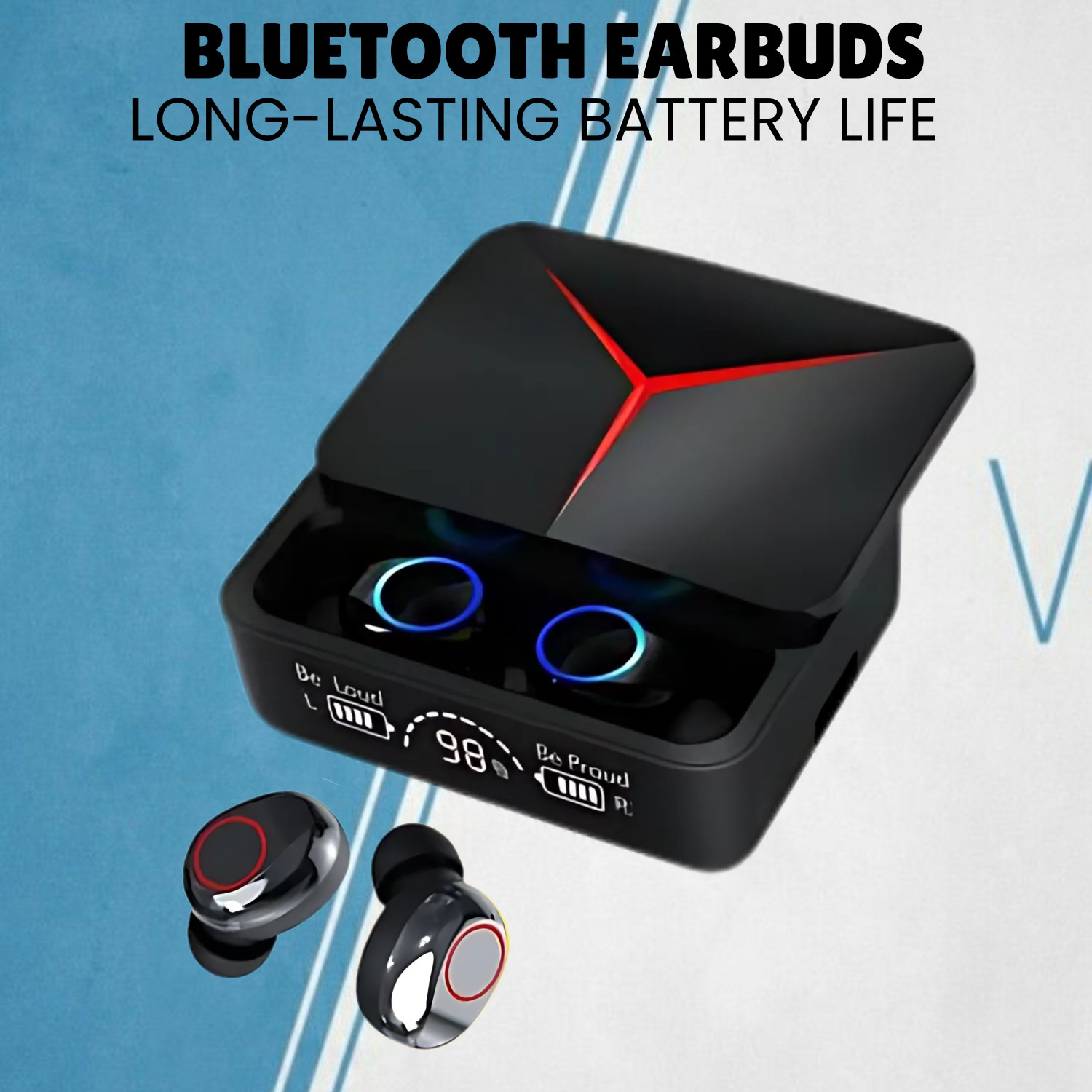 Image of FRONY M90 Wireless (Earbuds) Slide Design, With LED Display, HD Sound Quality A317 Bluetooth