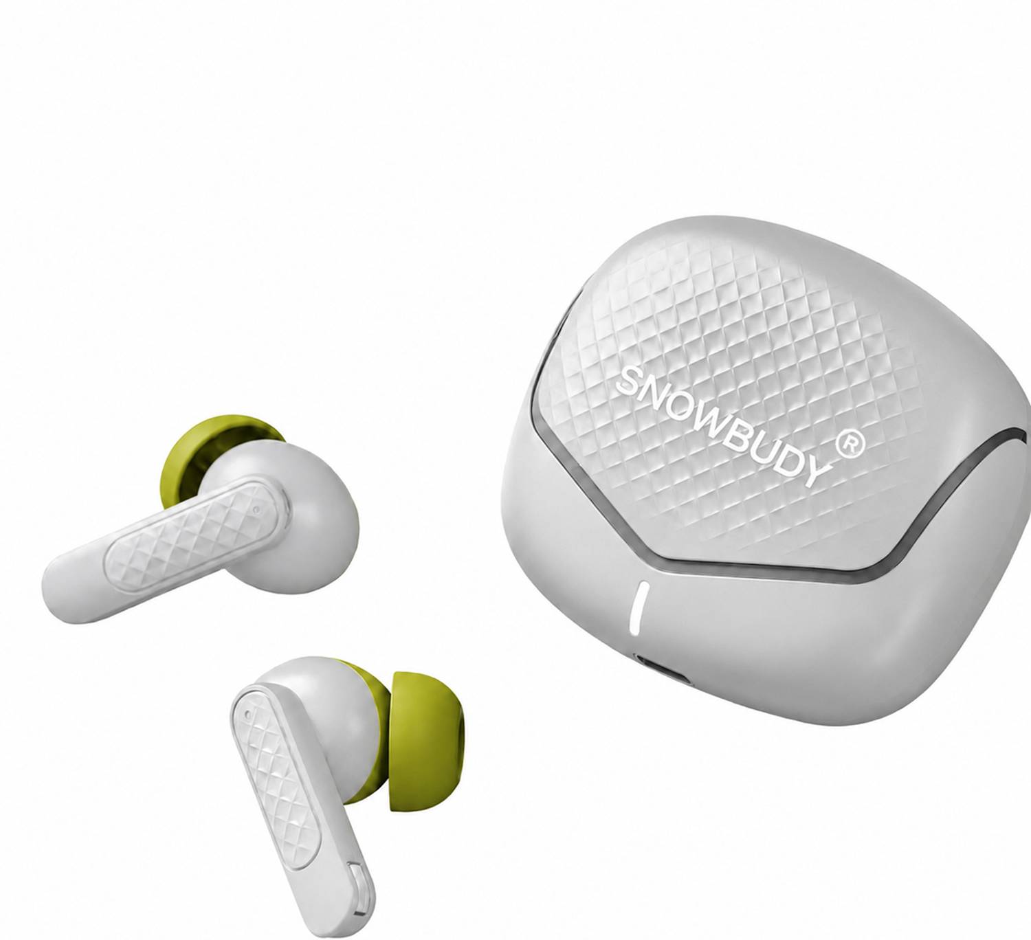 snowbudy True Wireless Earbuds with 70H Playtime, ZEN™ Quad Mic ENC,13mm Boom X-2 Bluetooth Gaming