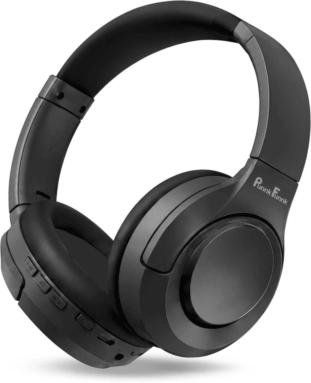 PunnkFunnk BeatXtra Pro with 70H Battery, Dual Pairing, 40mm Drivers, ENC, Aux Port, v5.3 Bluetooth