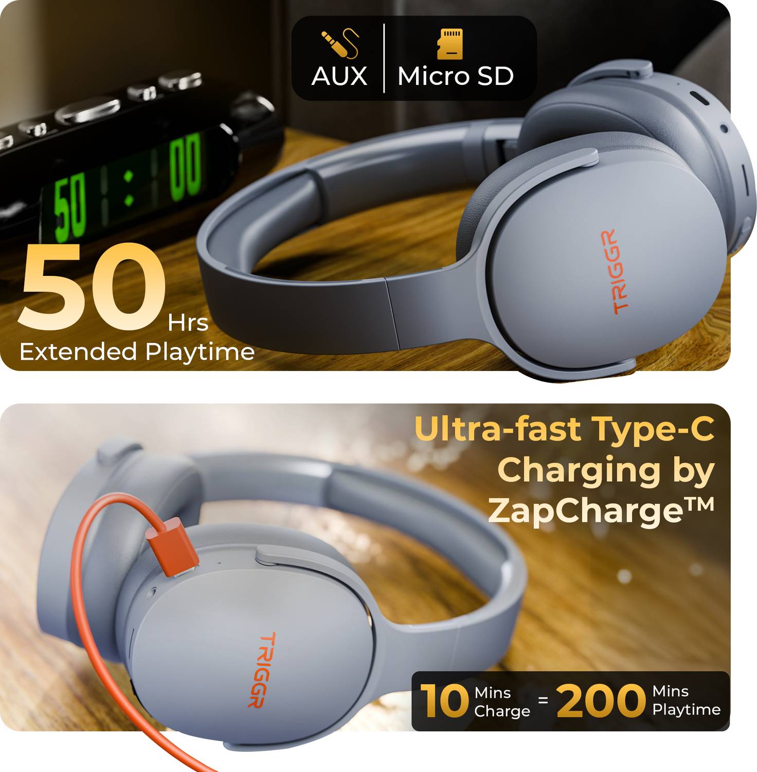 TRIGGR Trinity 2 Bluetooth Headphones - Image 5