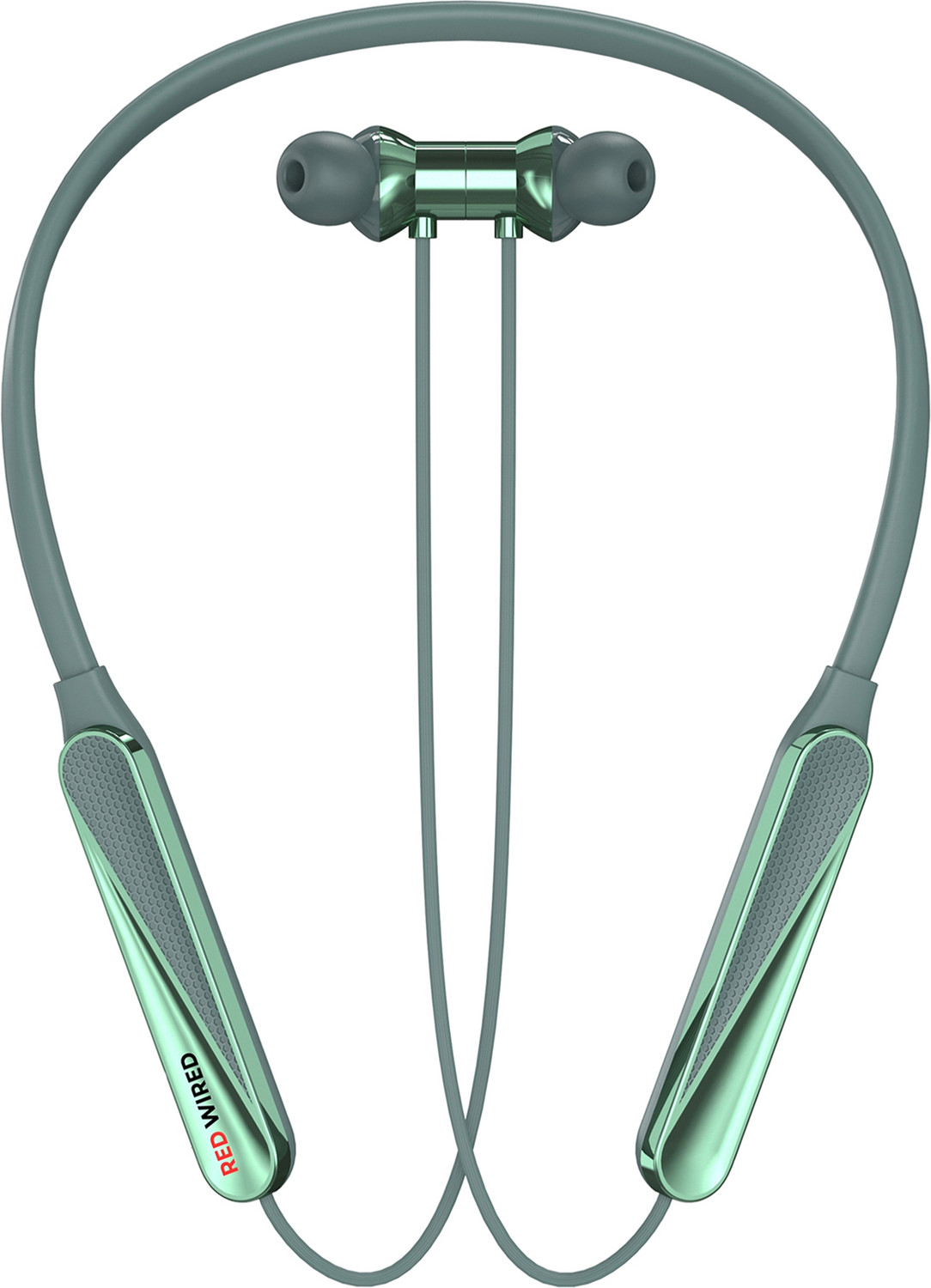 Image of RED WIRED Bluetooth Headphone - 100Hours Playtime Wireless Neckband headphones Earphone-4 Bluetooth Gaming
