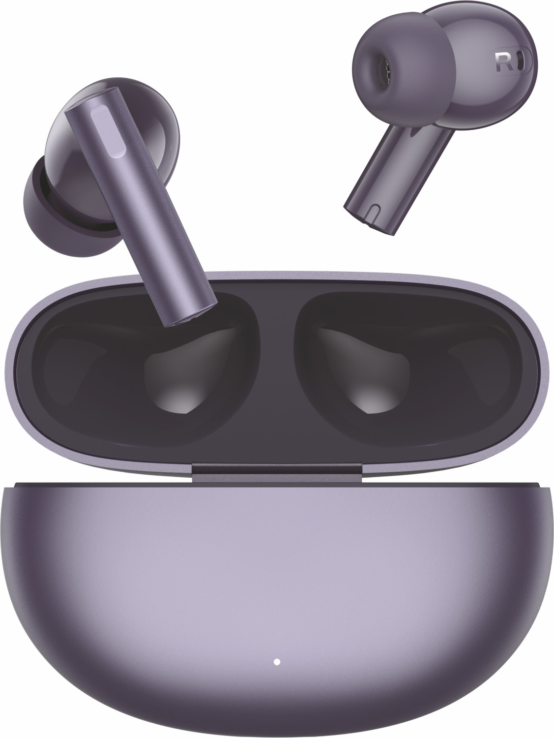 Image of AMS Buds Air 6 with 50dB ANC, 360 Spatial AI Audio, Hi-Res LHDC and 40 hr Playtime Bluetooth Headset (Purple, True Wireless)