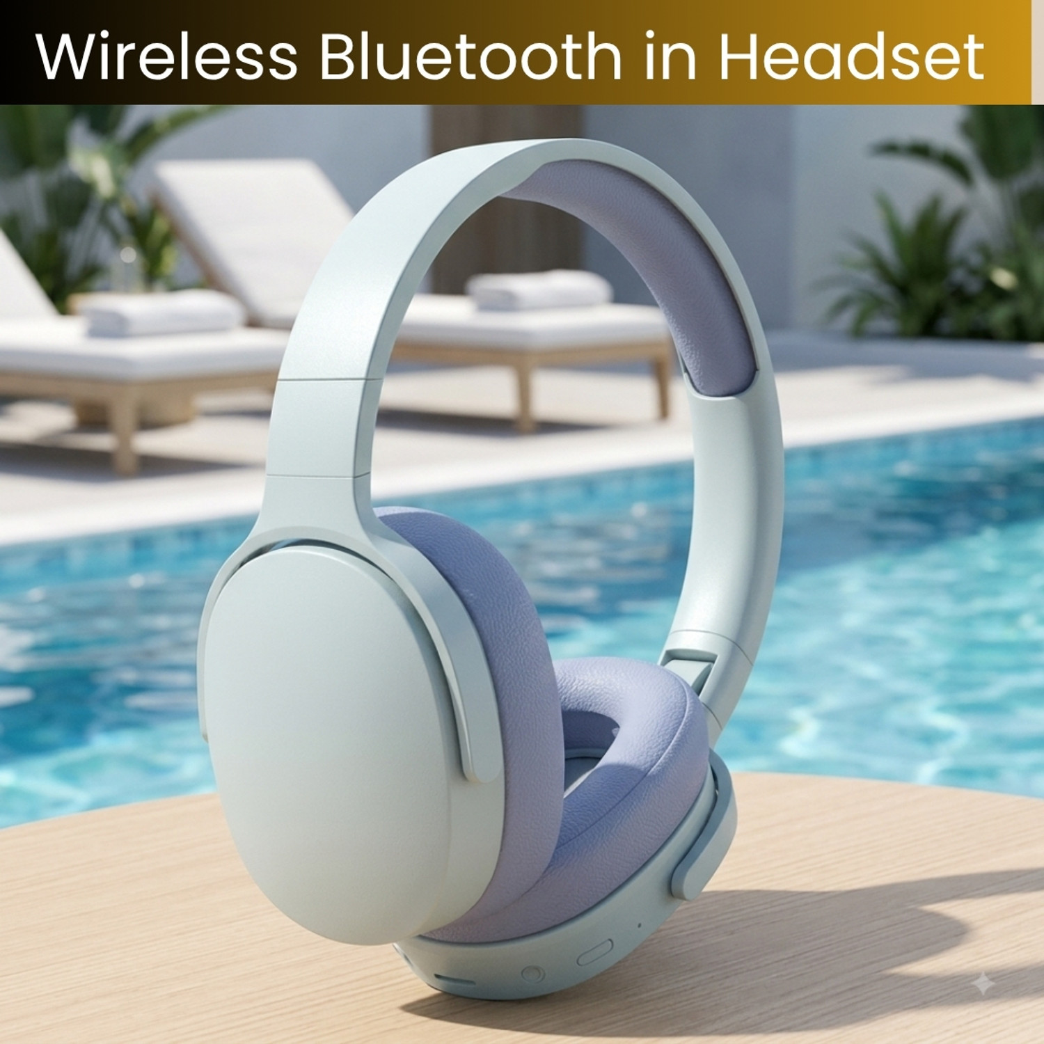 Image of YAROH Wireless Bluetooth Over-Ear Headphones With Deep Bass & Comfortable EarRX419 Bluetooth Headset (Multicolor, True Wireless)