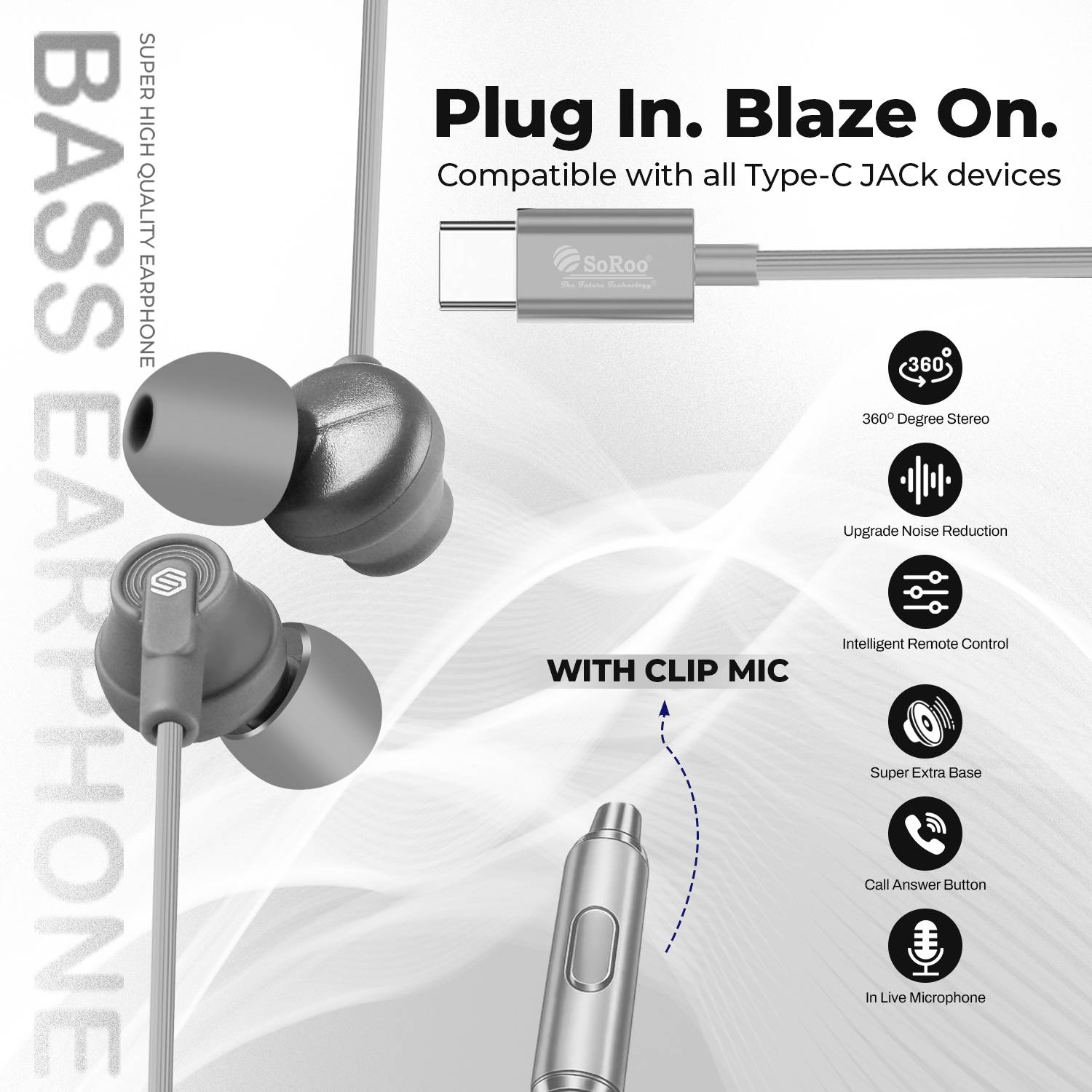 Soroo Future Type-C Wired Earphones - Image 3