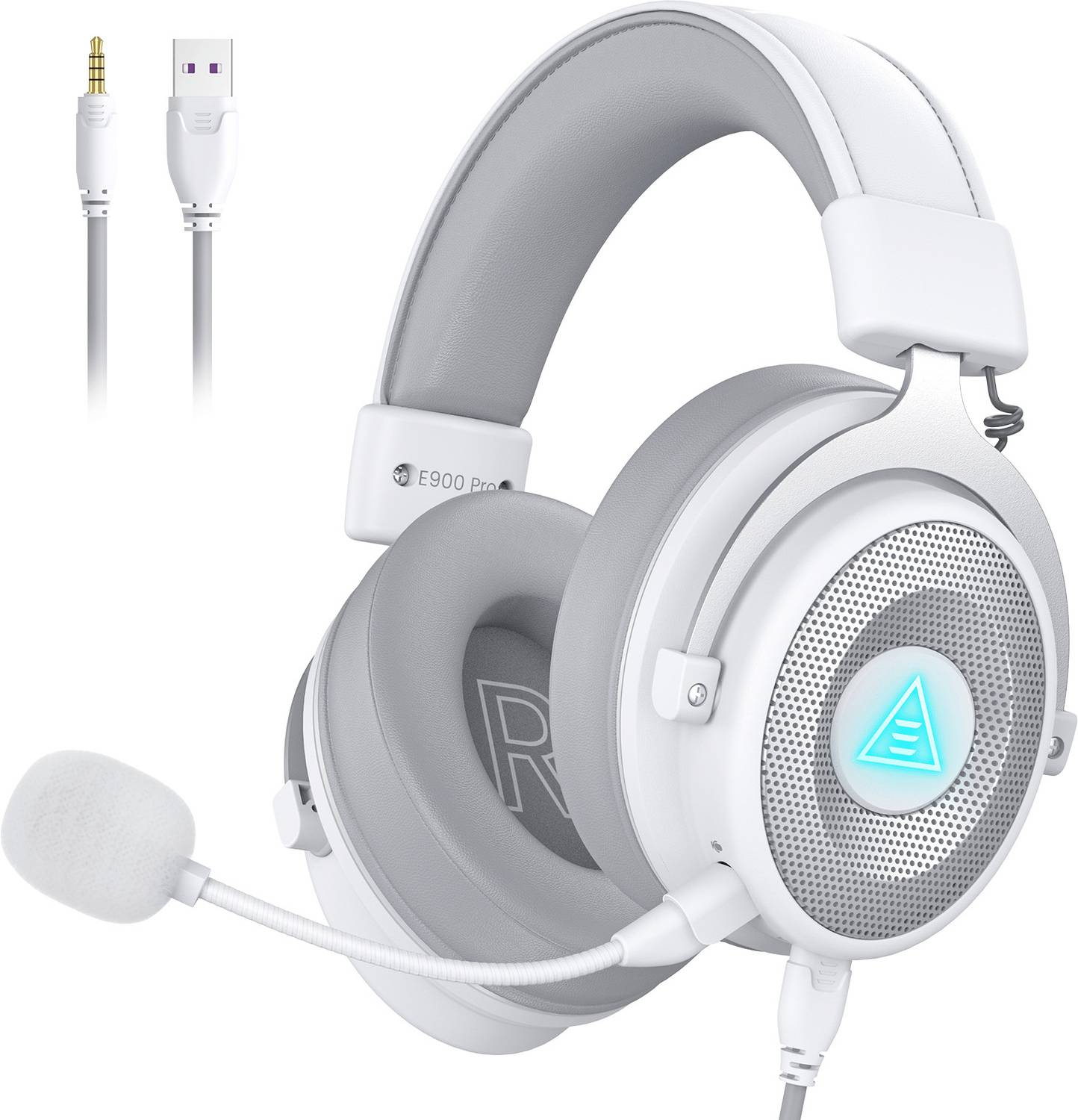 EKSA E900PRONCMW Wired Gaming Headset White - Image 1