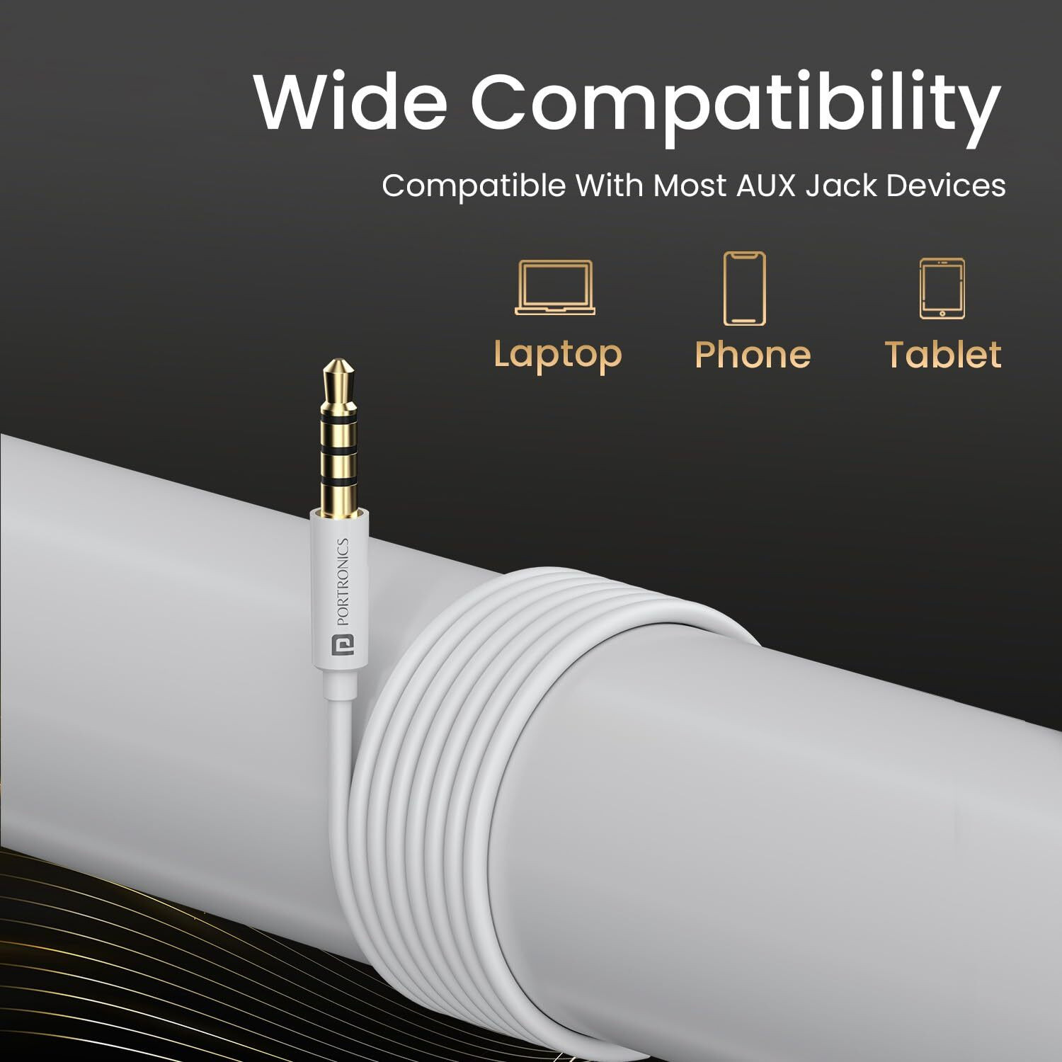 Image of Portronics Conch Theta A 3.5mm Wired Earphone With HD Quality In-Line Mic,14.2mm Driver Wired