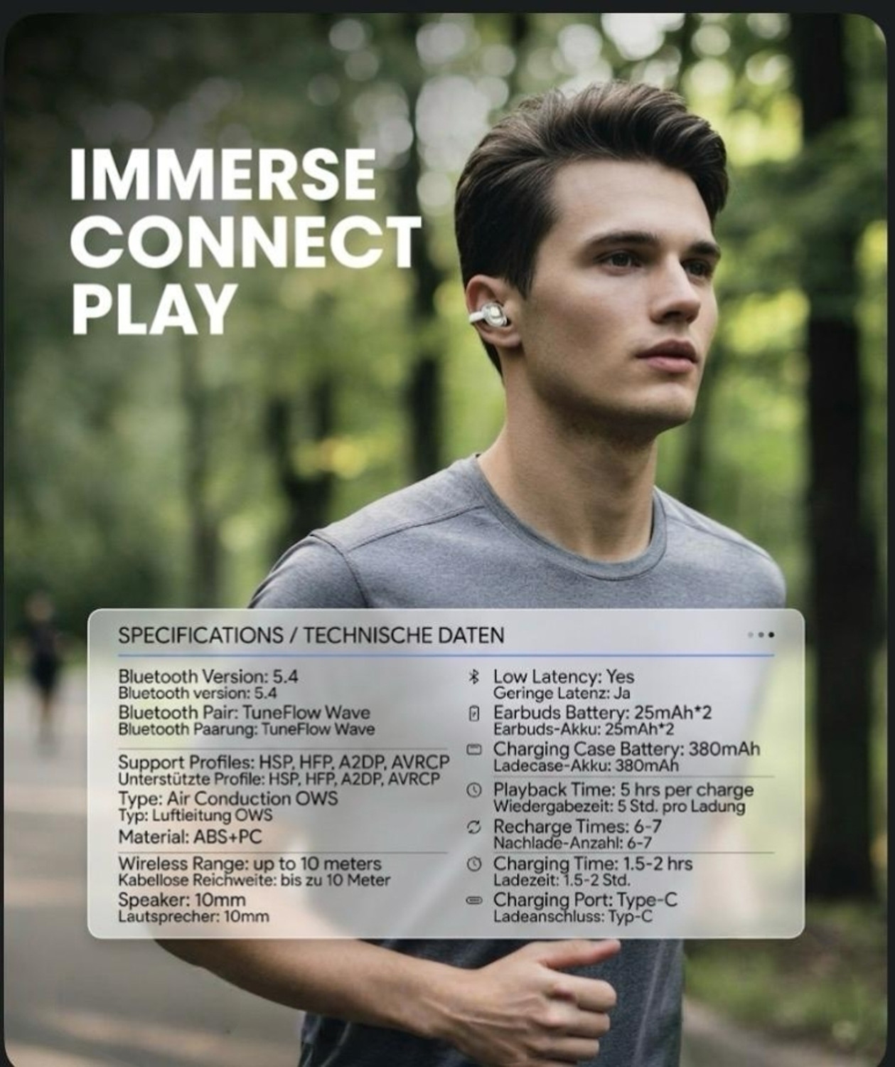 Image of GLOBALGATEWAYS BLUETHOOT OPEN EARBUDS Bluetooth