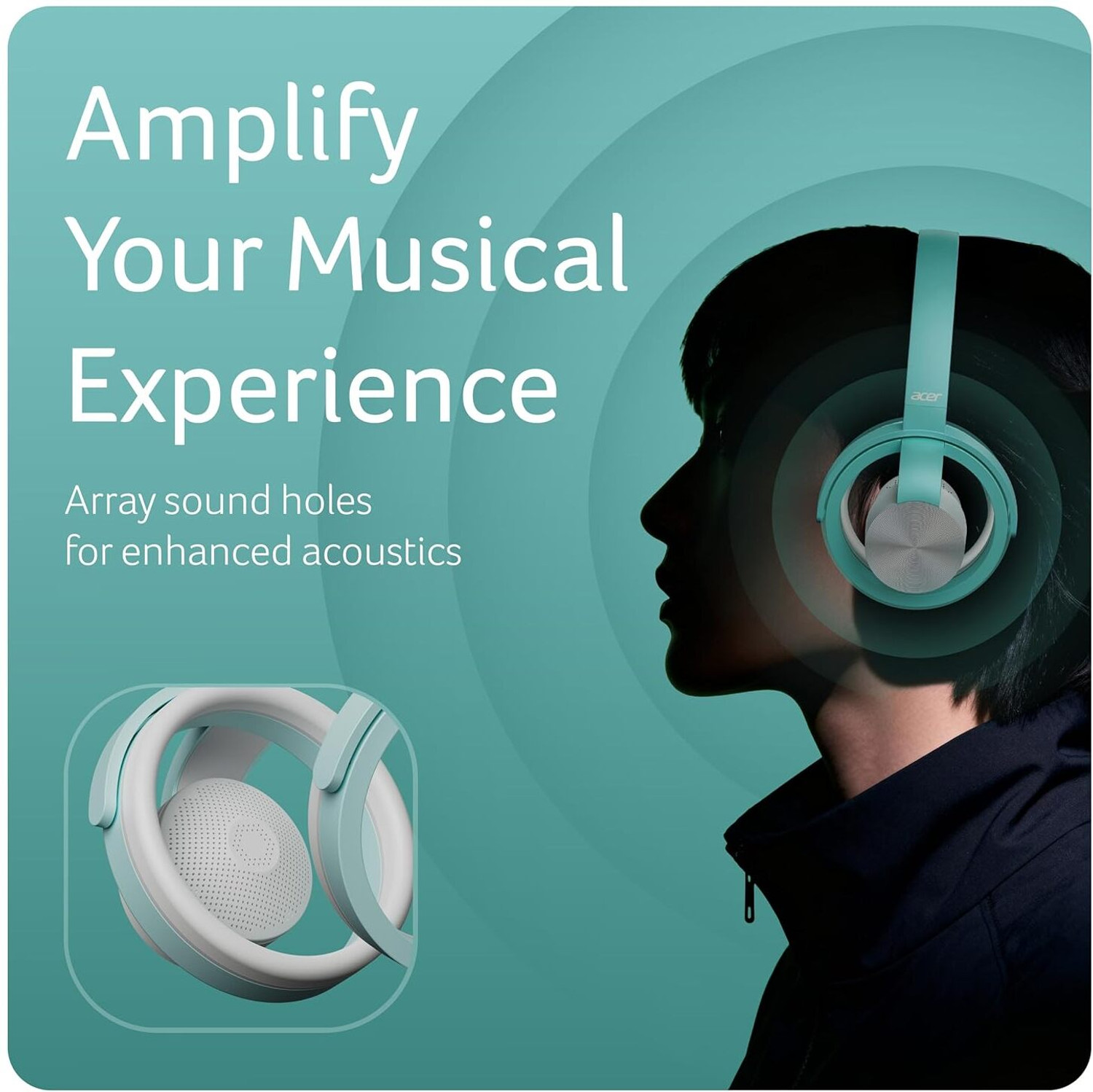 Image of Acer FreeBeats Wireless Headphones Bluetooth