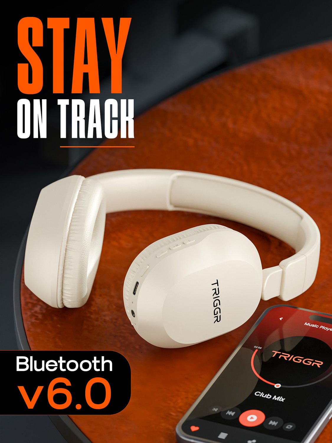 Image of TRIGGR Trinity Neo with 80H Playtime, Dual Pairing, ENC, Fast Charging, Bluetooth v6.0 Bluetooth