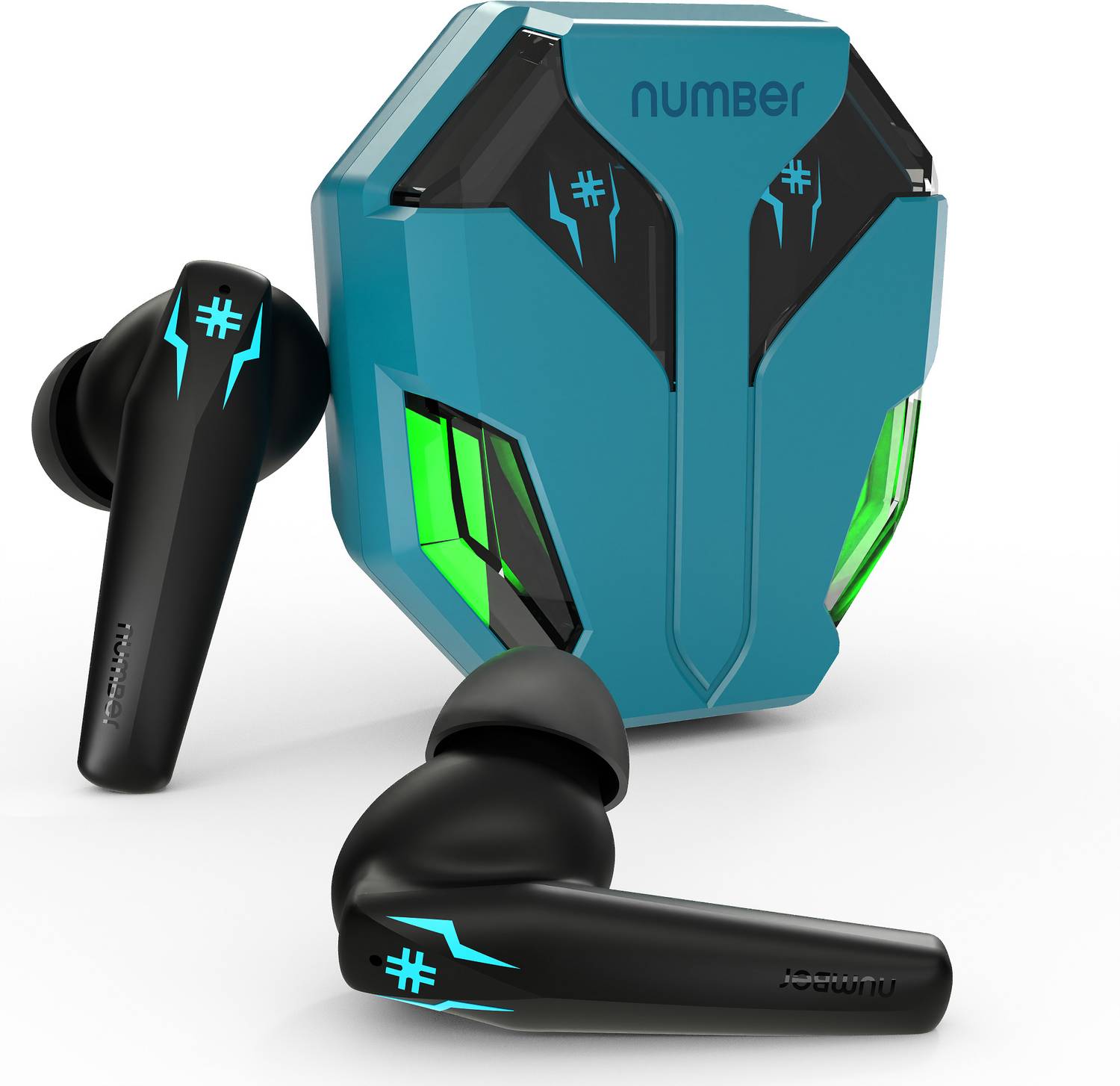 Number Super Buds Pro GT99 Dual Pair, 4 Mic ENC Gaming RGB TWS,35