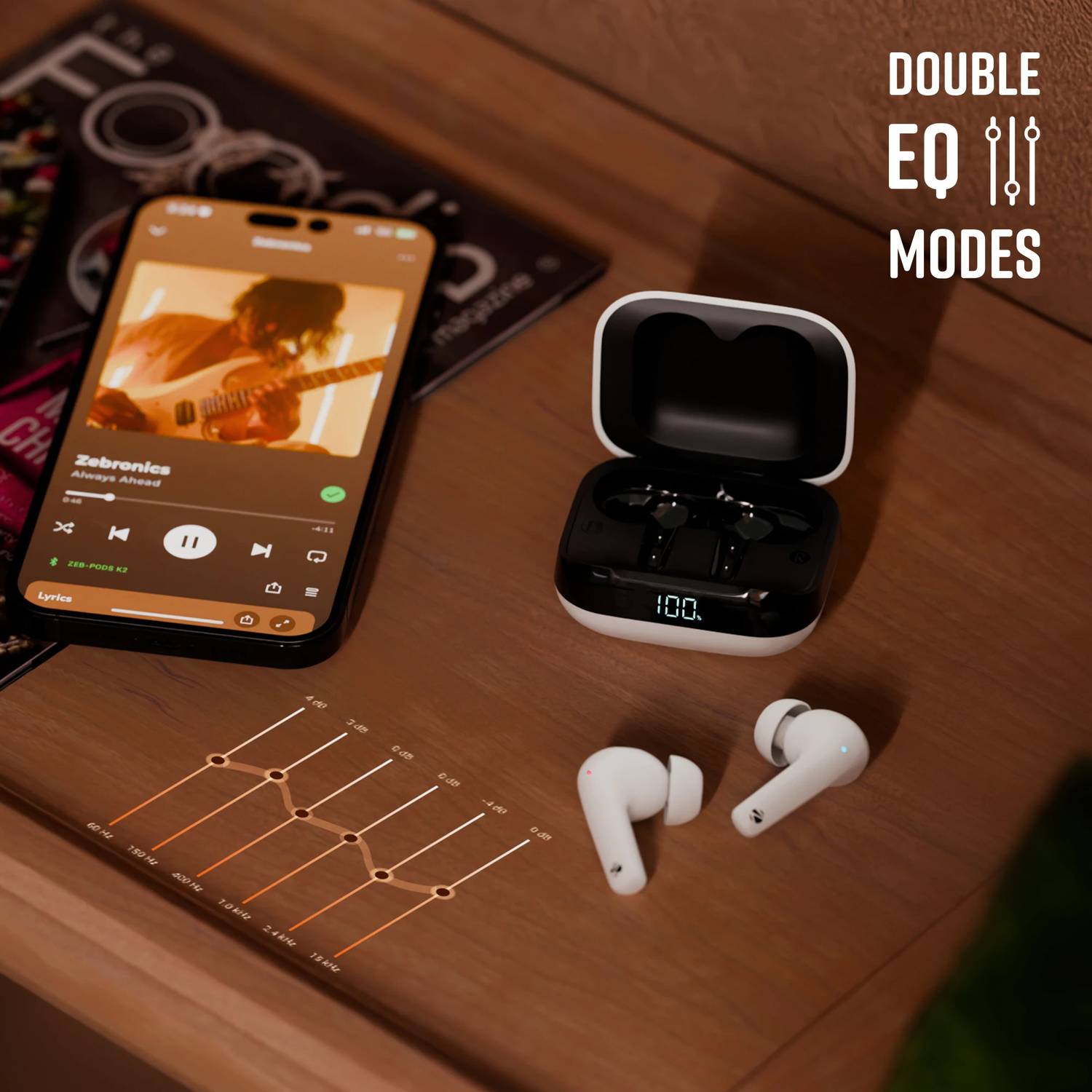 ZEBRONICS Zeb-Pods K2 Bluetooth Earbuds - Image 3