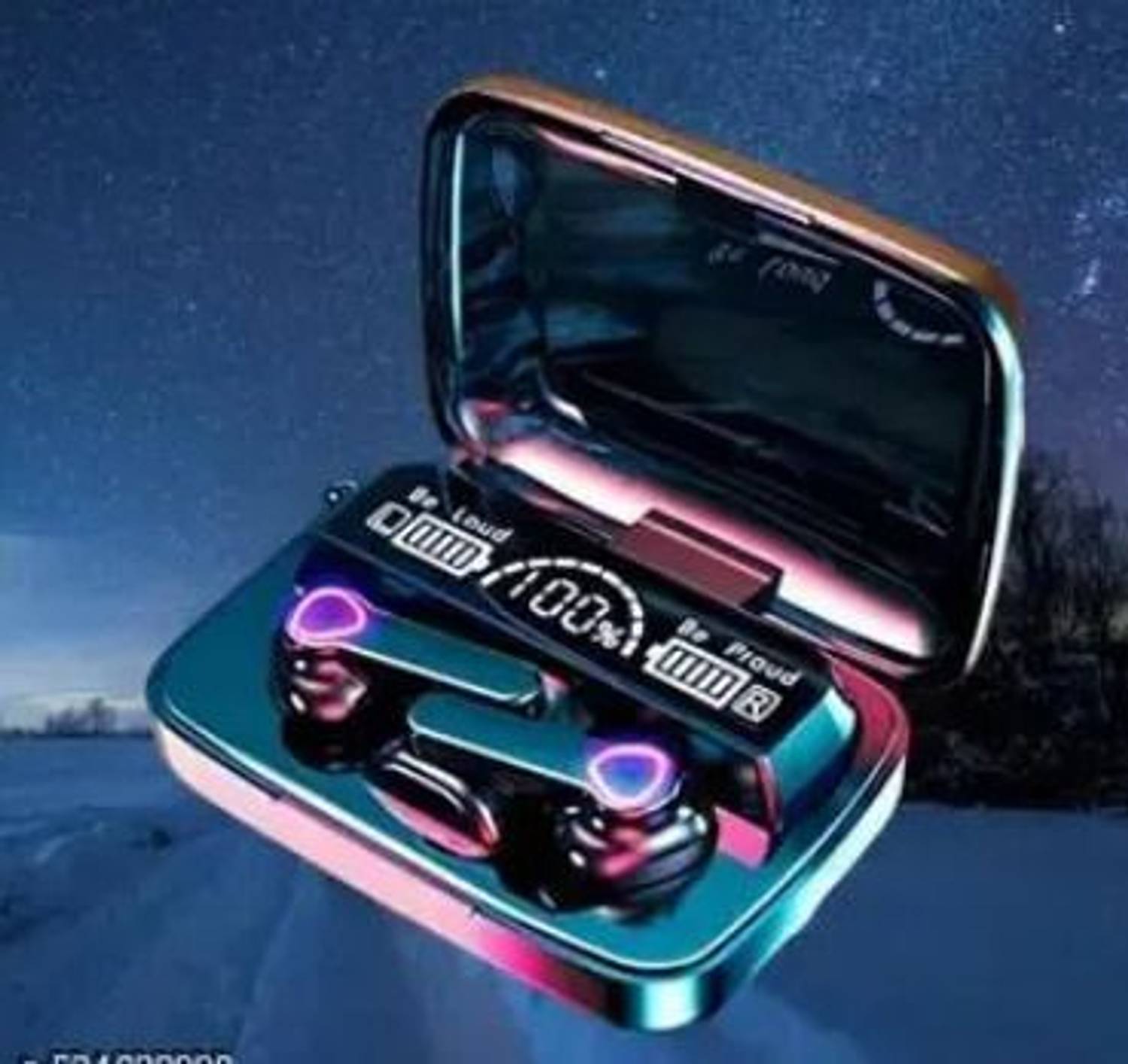 The P Earbuds M19 PRO with Power Bank Upto 48Hrs Playback Bluetoo