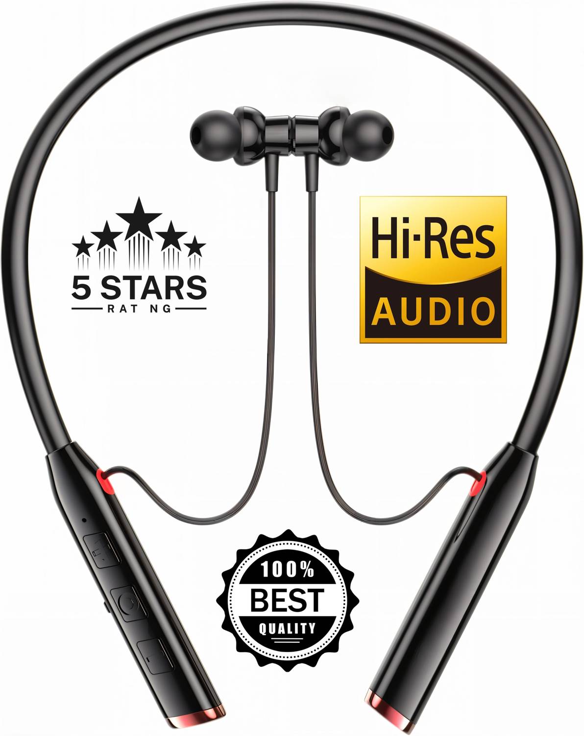 PTROX N50 3 Days Backup,HD Bass,Fast Charging bluetooth neckband