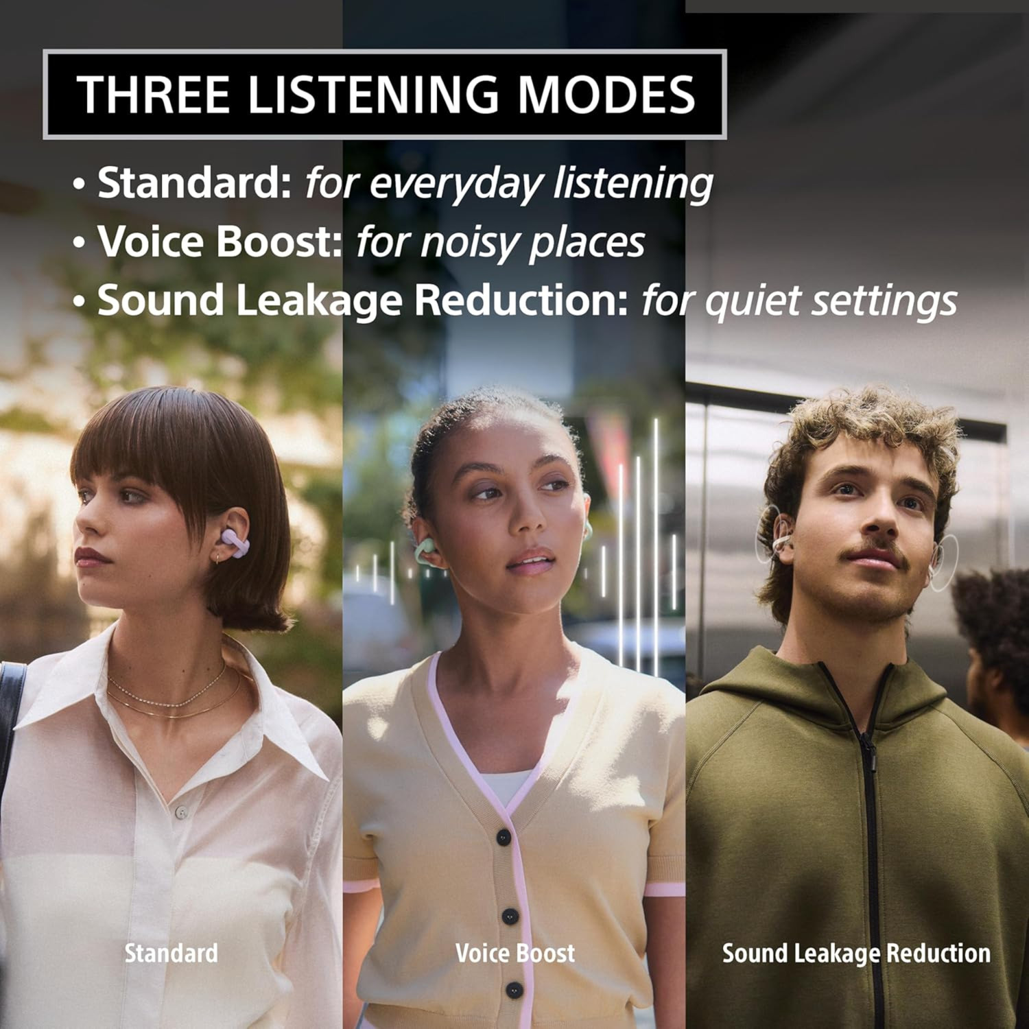 Image of SONY LinkBuds Clip Open-Ear Truly Wireless Earbuds, Comfortable & Lightweight Bluetooth
