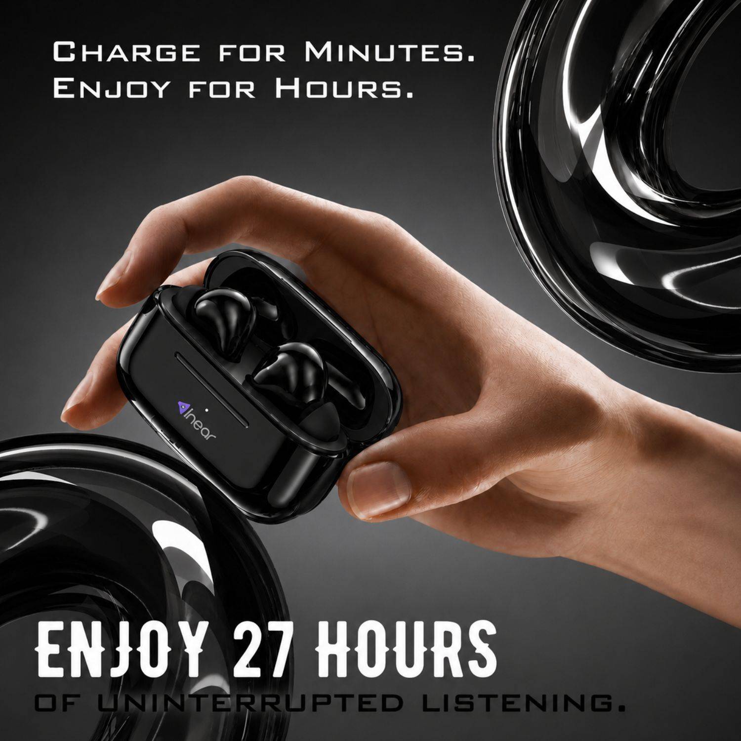 inear T2 Plus Wireless Earbuds 27 Hours Playtime - Image 5