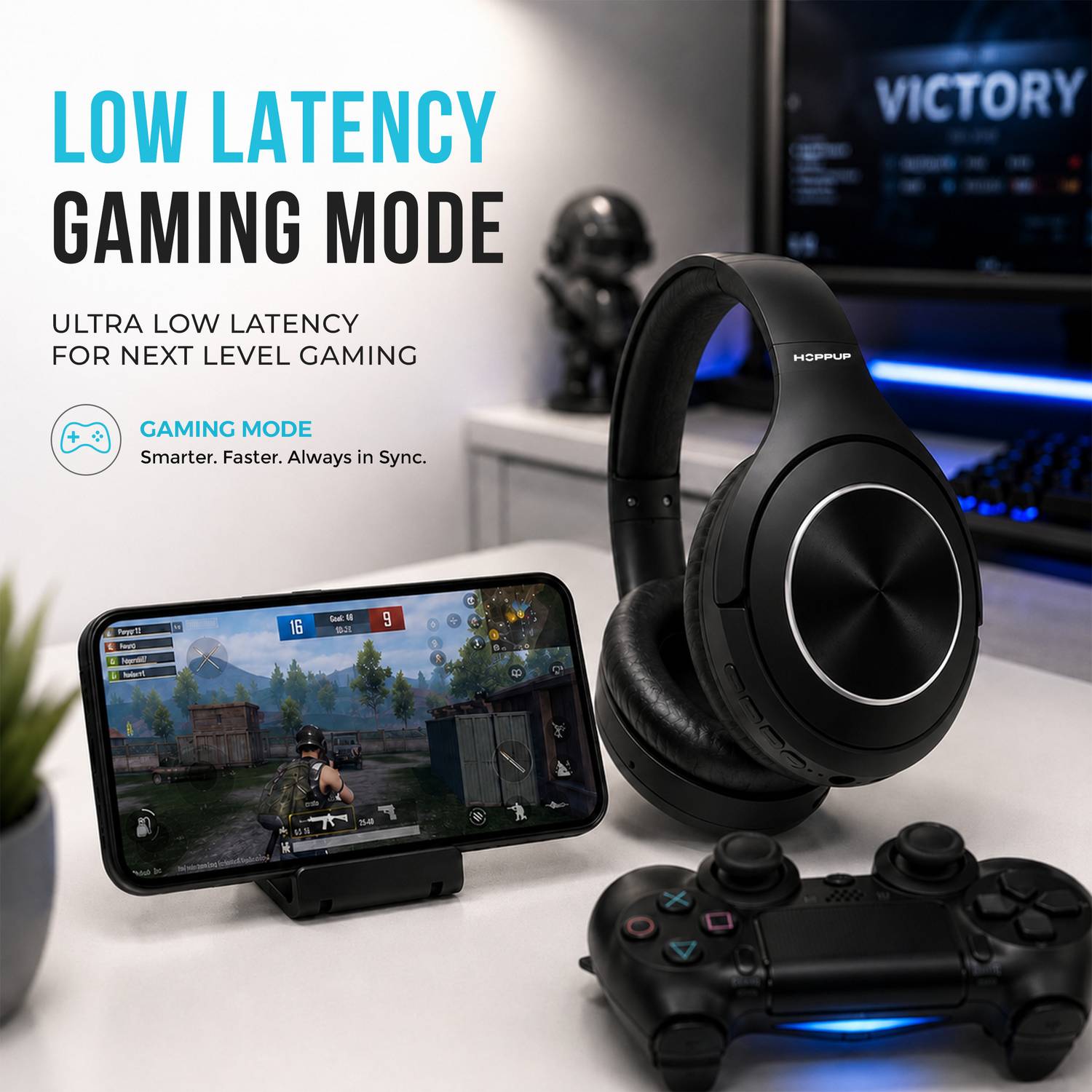 HOPPUP BEAT X1 Foldable Bluetooth Gaming Earbuds - Image 5