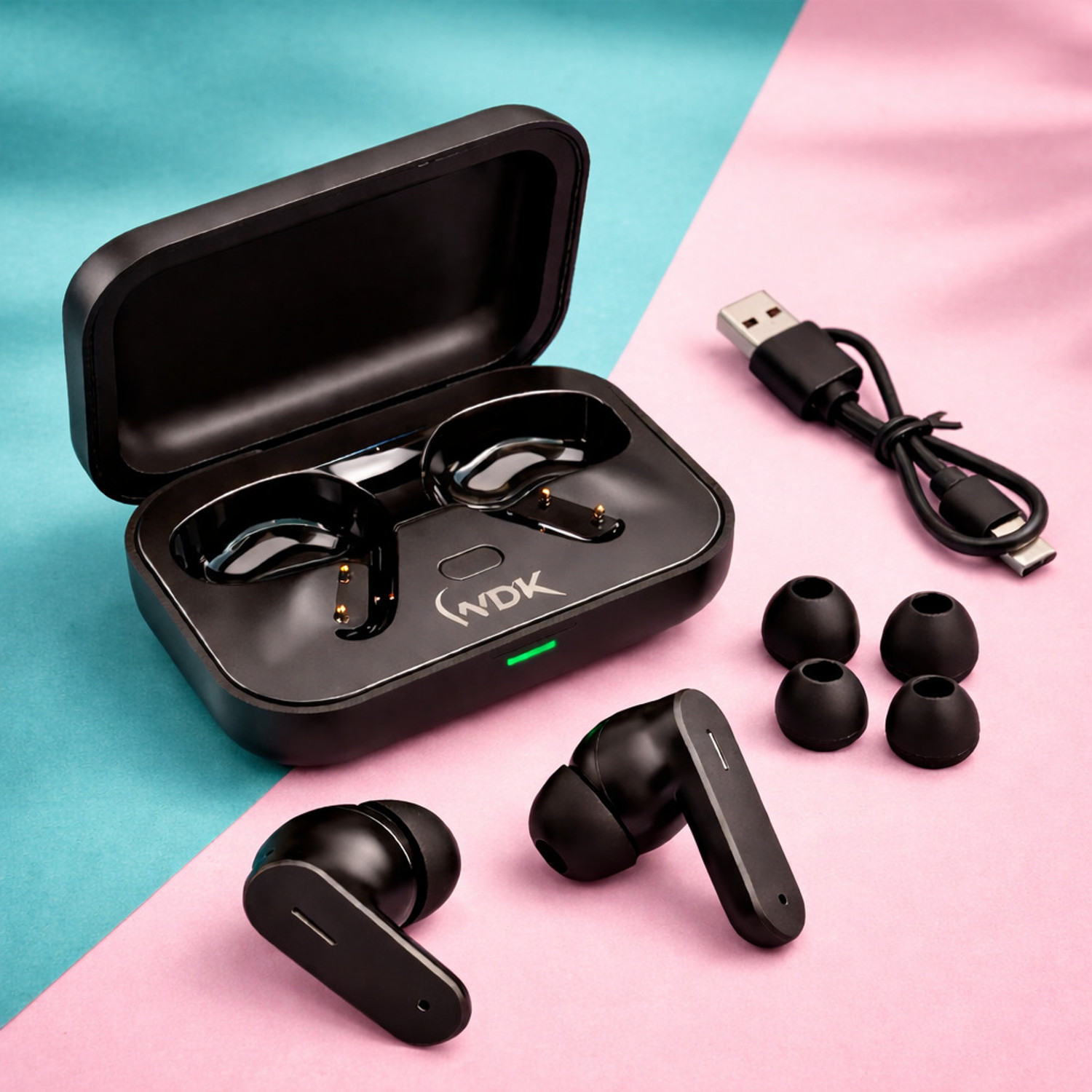 Image of WDK Buds Air W With 52db ANC,12.4mm Driver, 52hrs Playback, Bluetooth