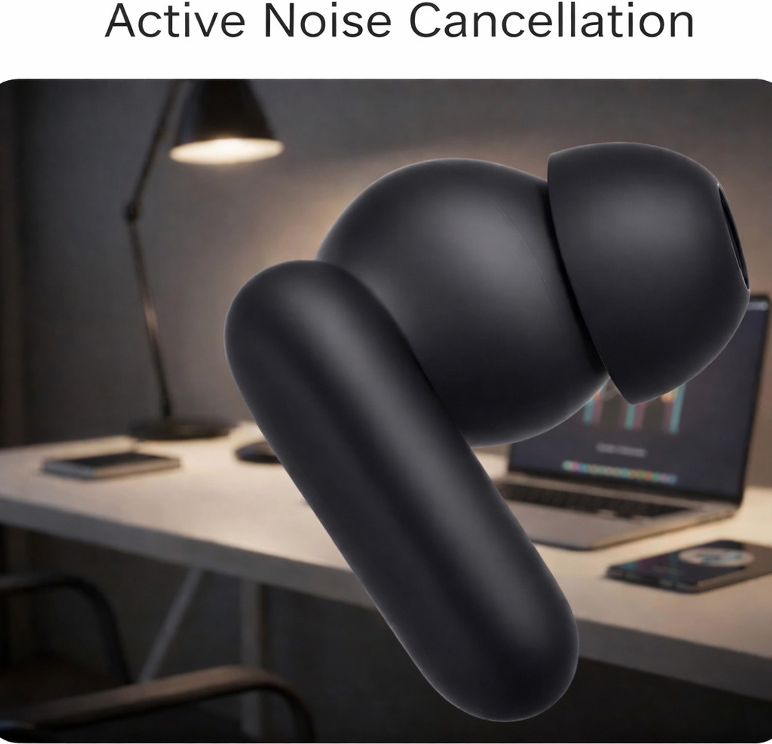 Image of Lynacz Original Compatible with One-Plus Nord Buds 2R Earbuds with Mic, AI Clear Call - (Black) Bluetooth