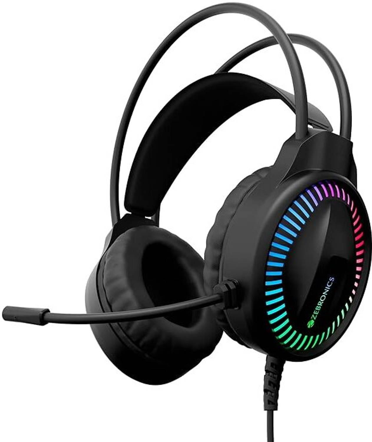 ZEBRONICS Zeb Blitz TYPE C Wired Headset (Black, On the Ear)