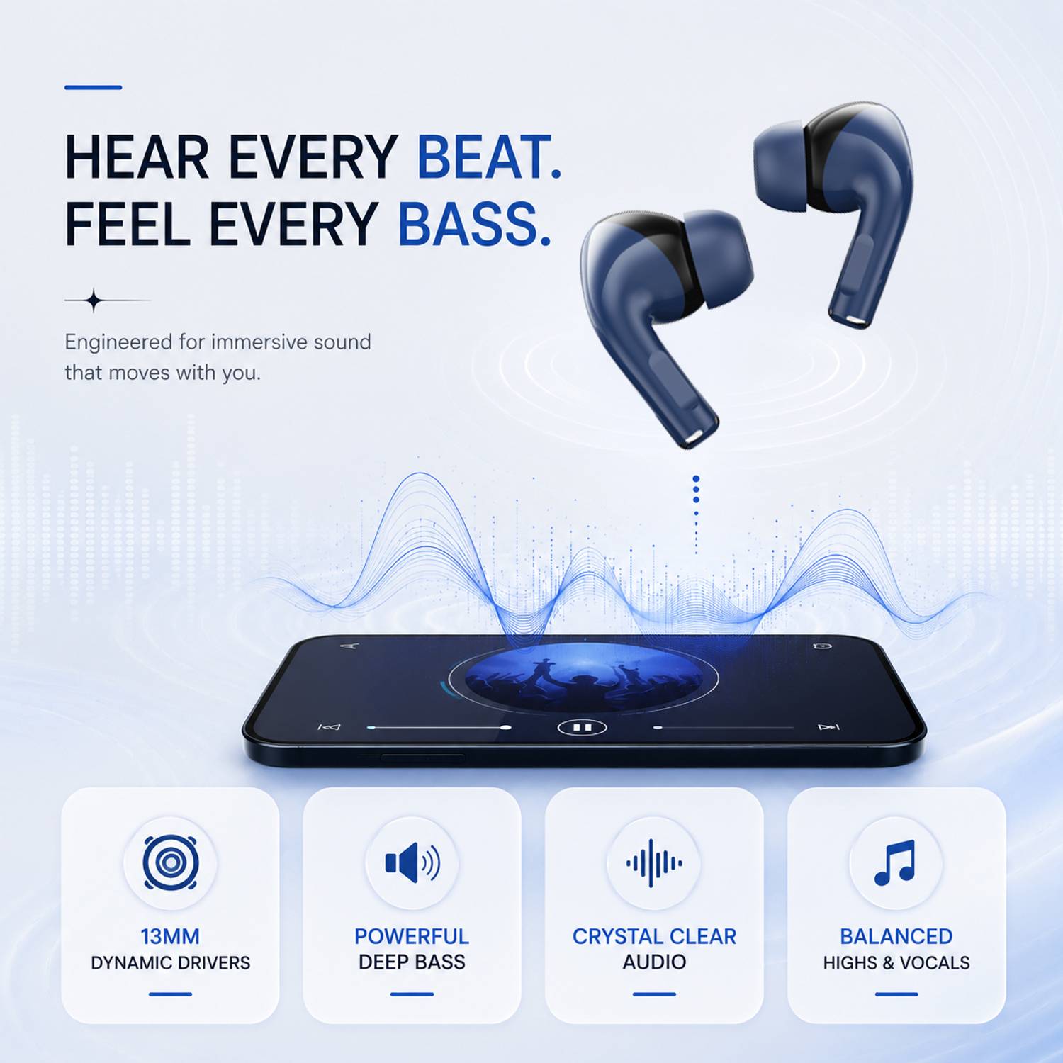bAot EarBuds with 60 Hours Playtime - Image 4