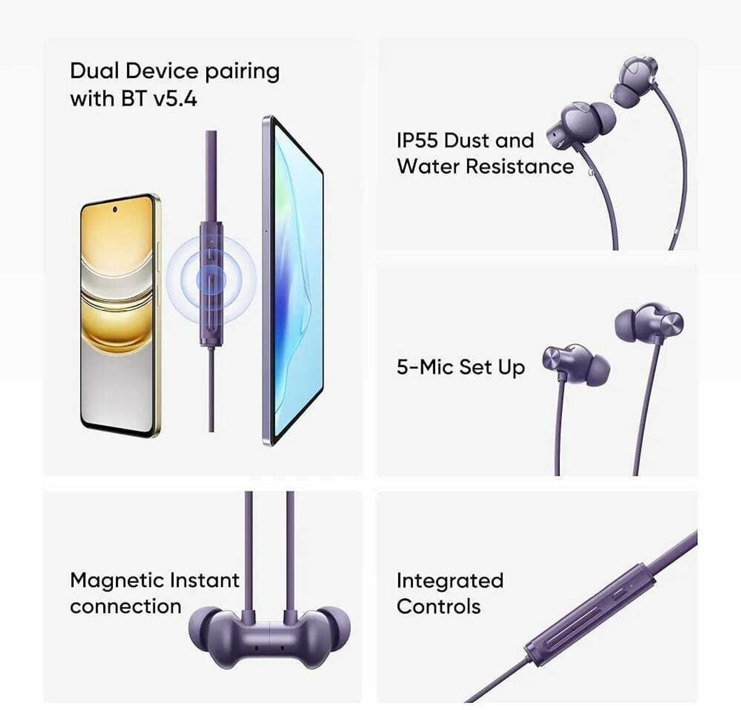 Image of Mozahidul Telecom Buds Wireless 5 with 50dB ANC,Spatial Audio, IP55 and 38hrs Playback 13 Bluetooth