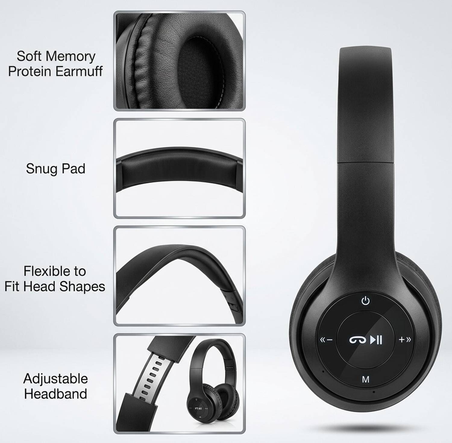 ShreeVistaar Rechargeable Stereo Headphones - Image 3