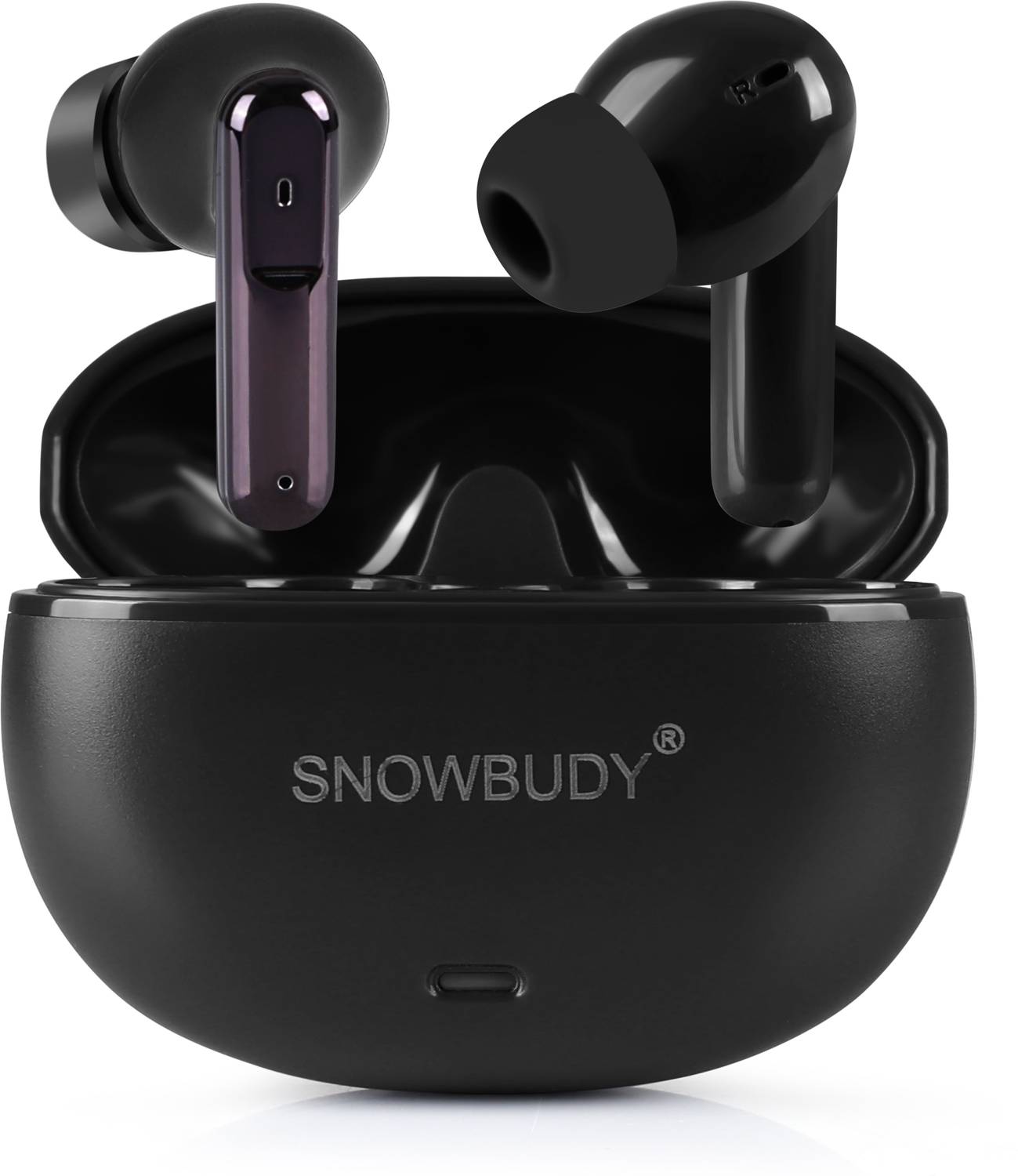 snowbudy E18 Fire Earbuds, Gaming Pods, 200H Playtime, AI Mic ENC, 13mm driver, Type C-2 Bluetooth Gaming