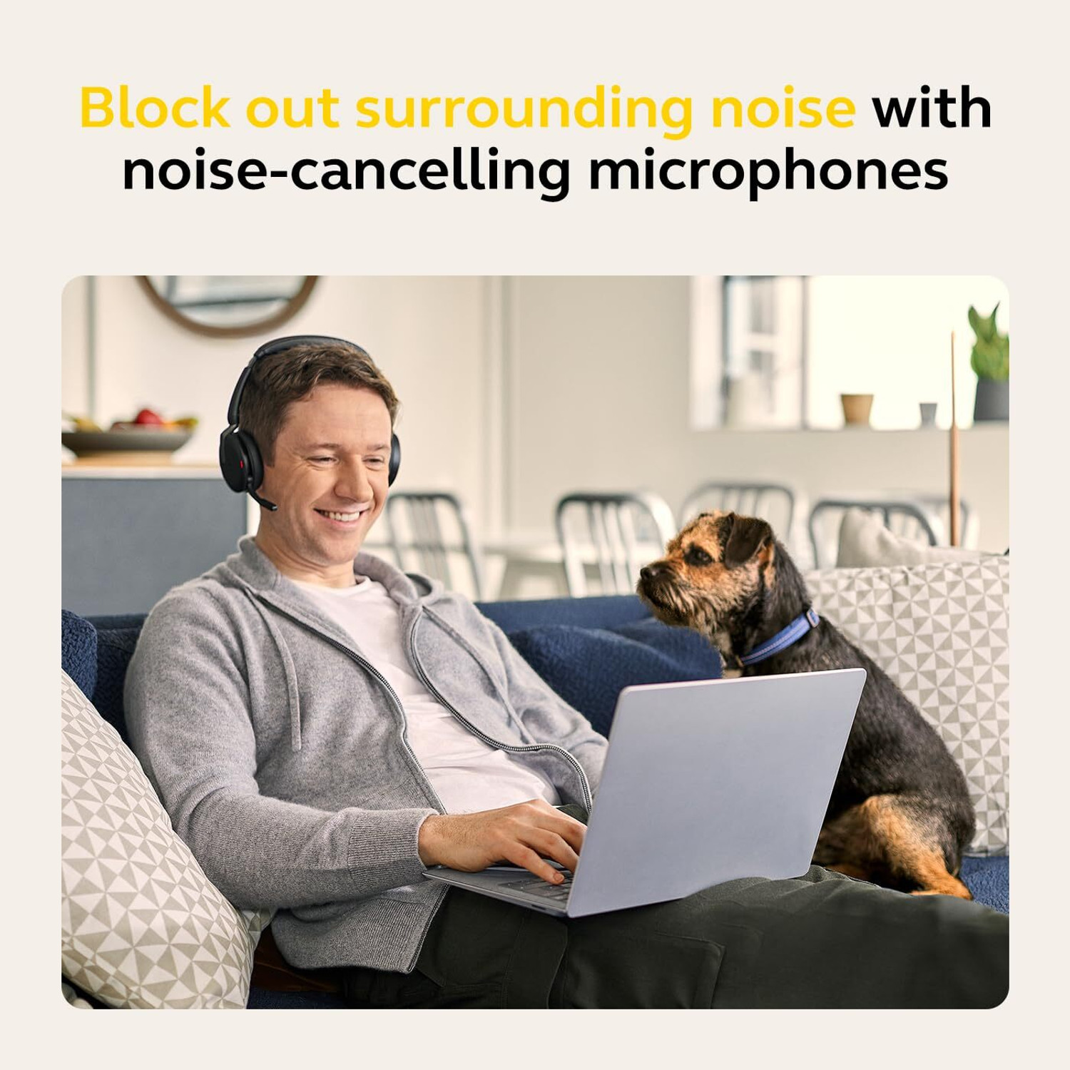 Image of JABRA Evolve2 65 Flex Wireless Bluetooth Headset with ANC, USB-C Bluetooth