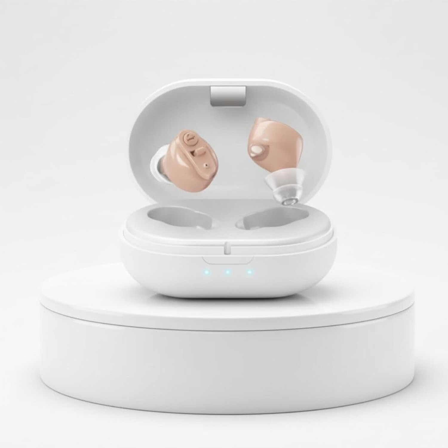 Image of Aika AG-7901 AI Technology Based Wireless Digital Rechargeable Hearing Aid Machine with Clear Sound and Volume Adjustment In The Ear Hearing Aid