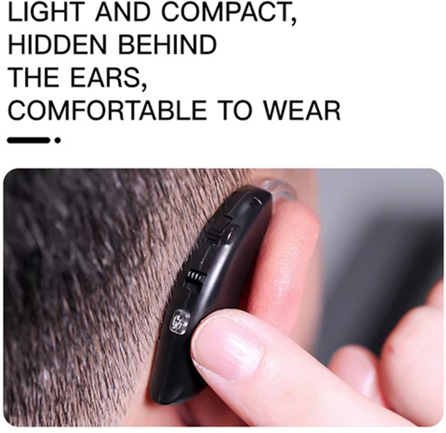 Image of Fastwell 108B-Digital Rechargeable BTE Hearing Aid (Pair for Both Ears)Type-C Charging 30 Hours Battery,Charging Case Included,For Moderate to Severe Hearing Loss bte Hearing Aid