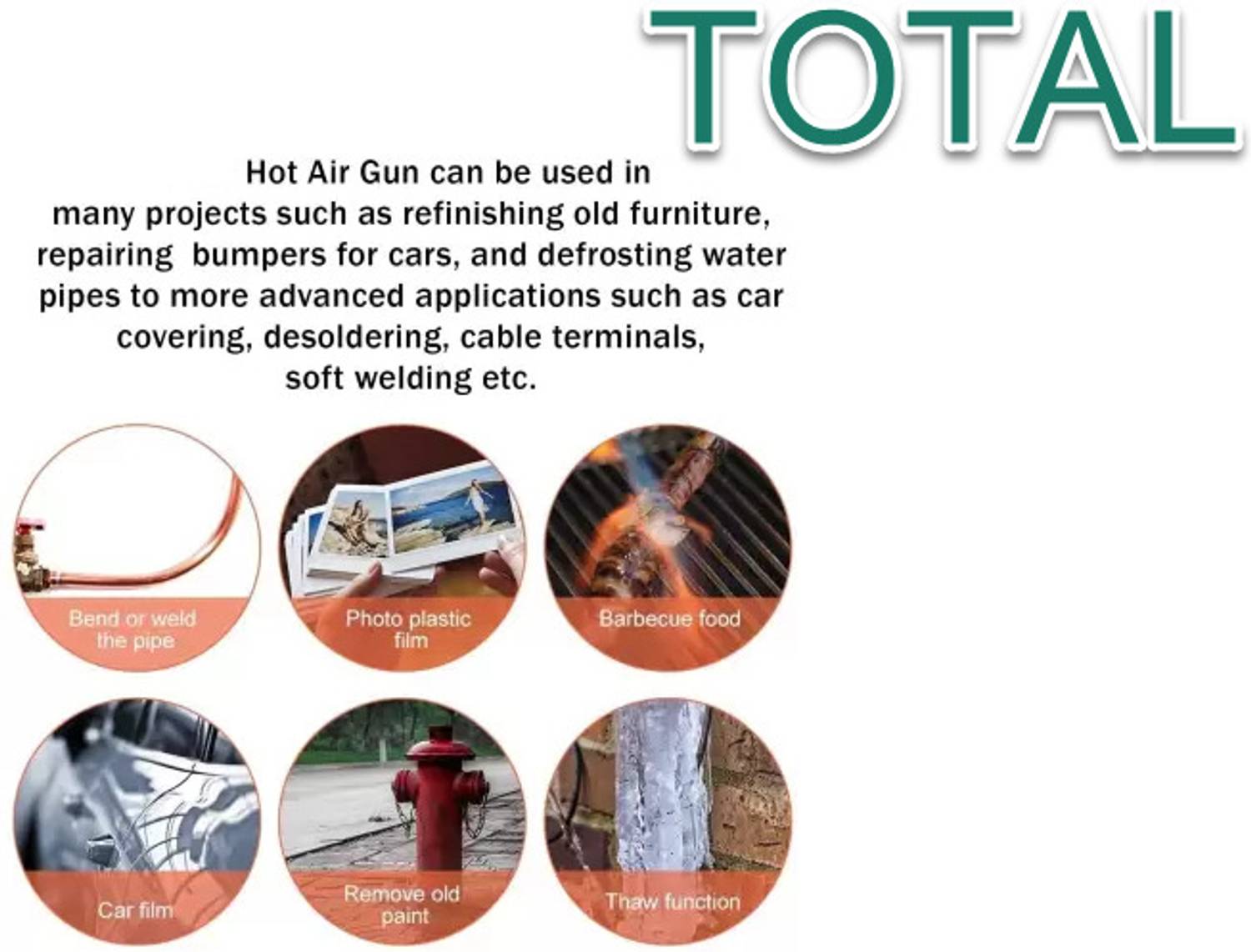 TOTAL 2000W Heat Gun TB20036 - Image 3