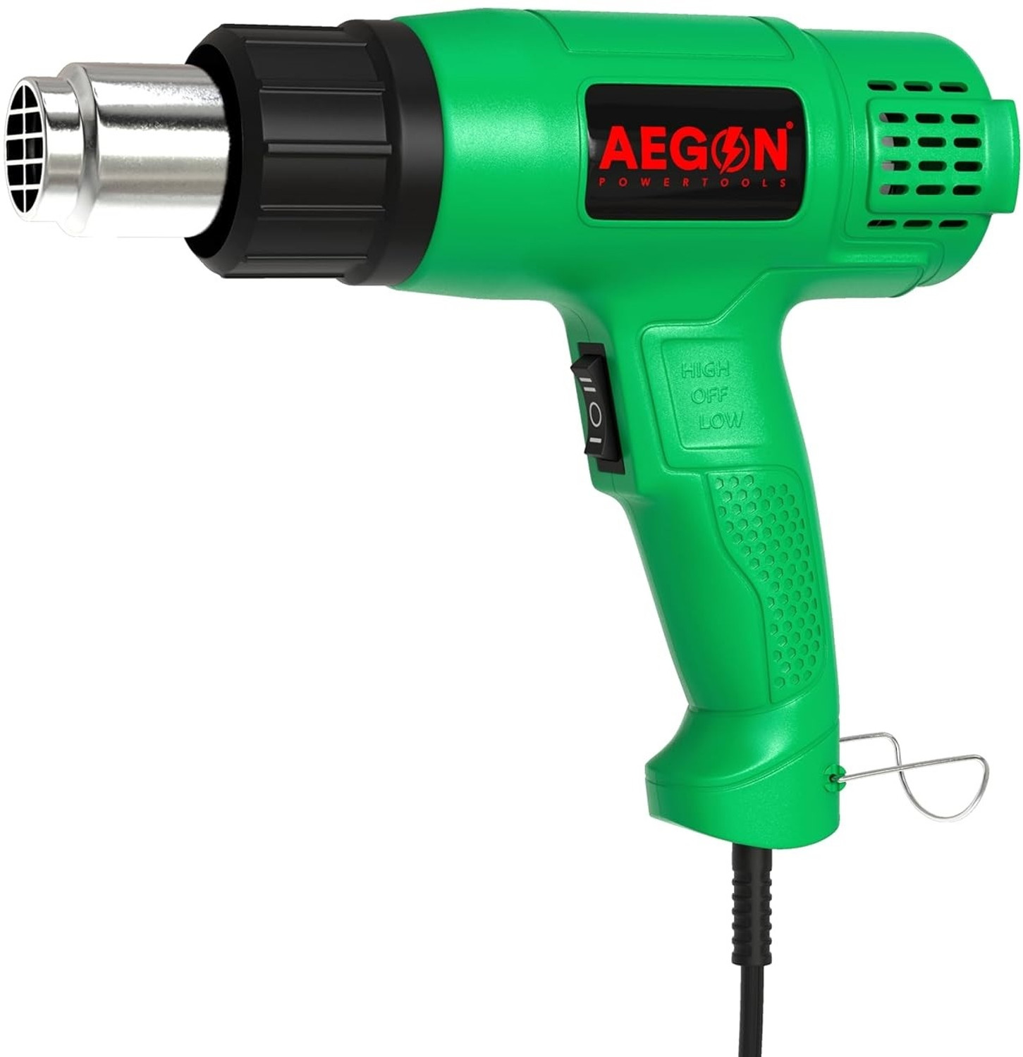 Image of AEGON AHG2500 Dual Temp Heat Gun | Dual Speed Control, Fast Heating, Overload Safety 2000 W Heat Gun
