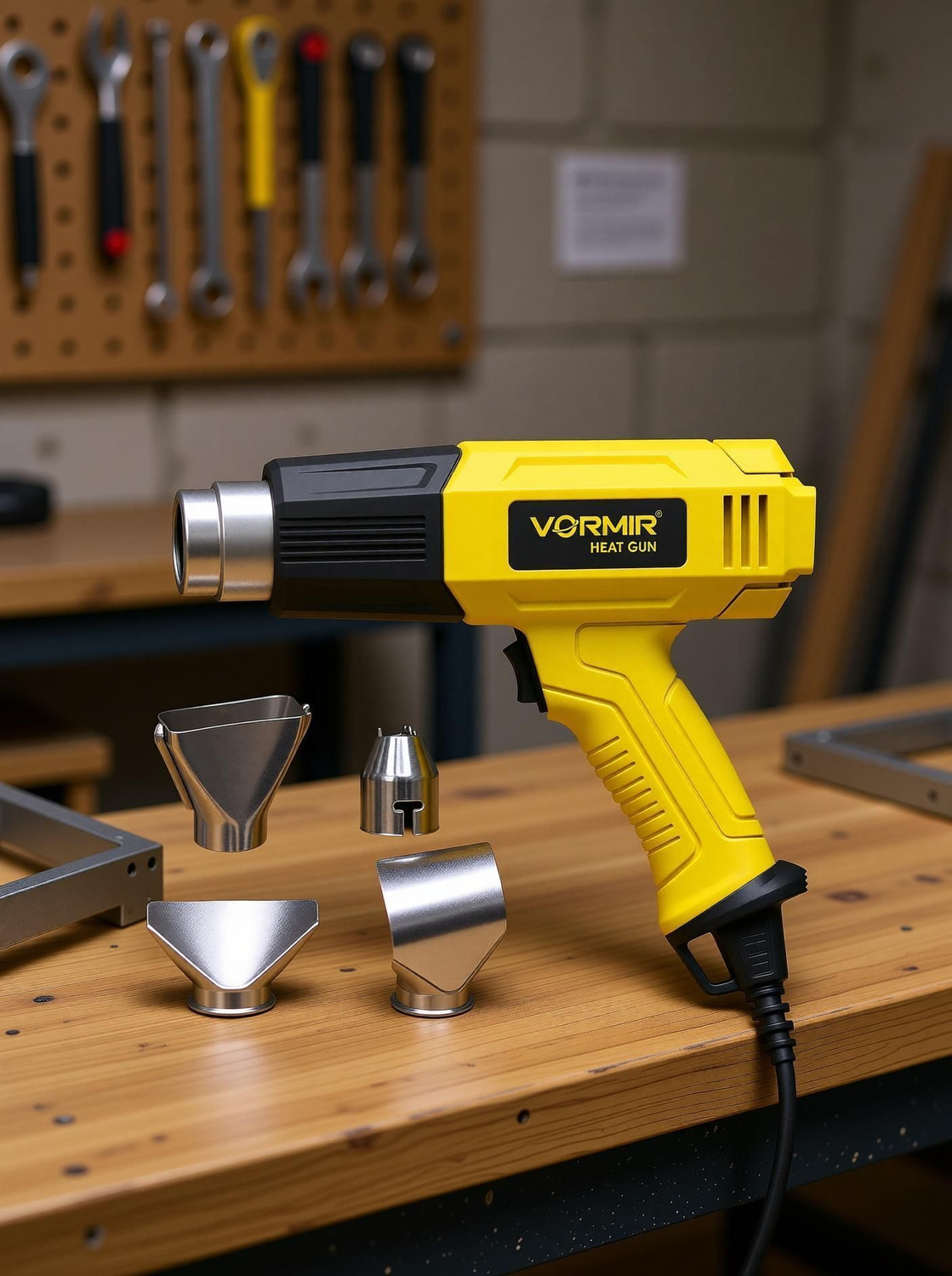 Image of iBELL VORMIR VR HG18-40 Heat Gun with 4 Nozzles,1800W,Dual Air Flow 250L /Min&550L /Min, 1800 W Heat Gun